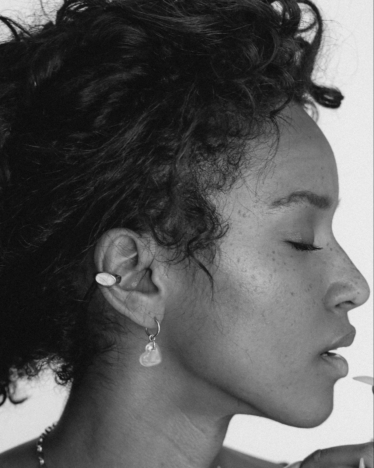 Oval Sculpture Ear Cuff by CLED - At Present Jewelry