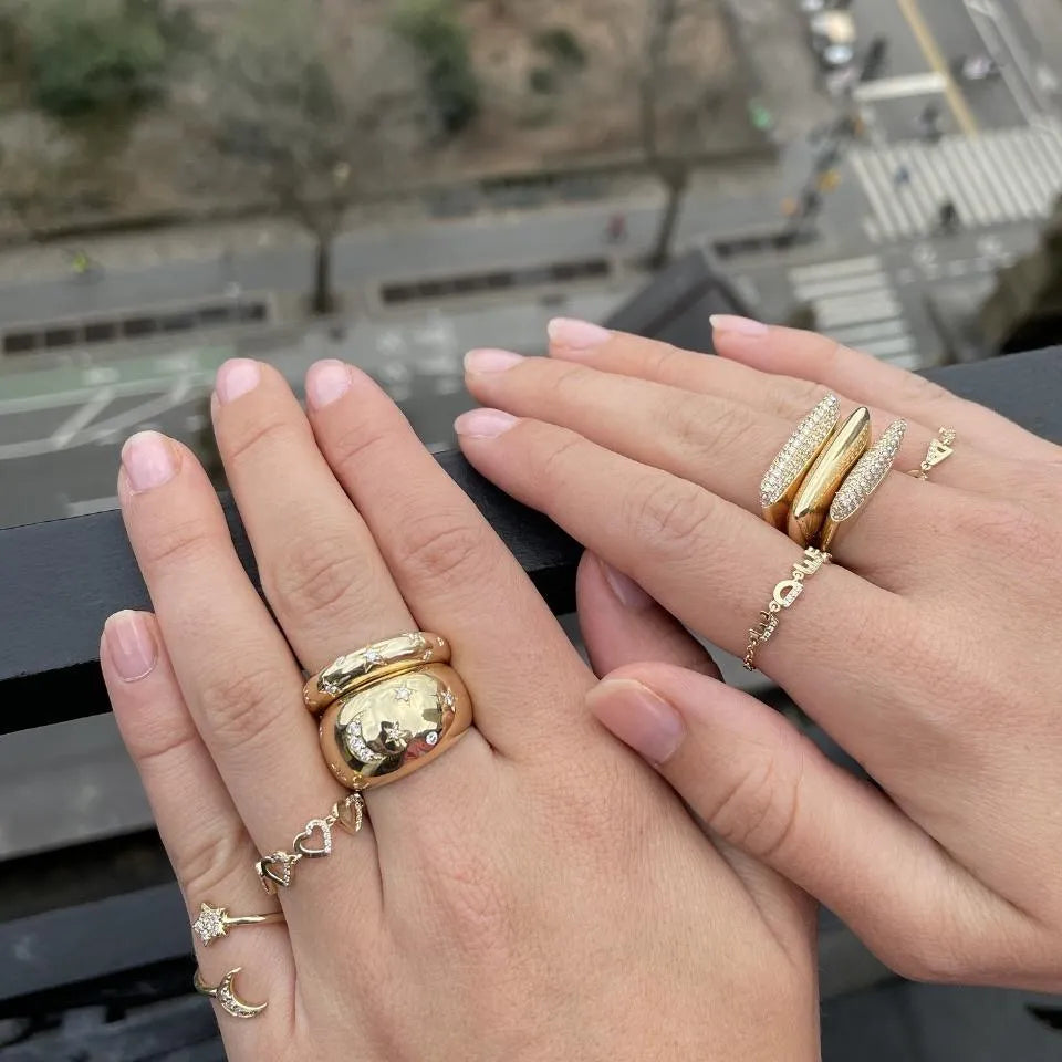 Eden Diamond Stack Ring by Eden Presley - At Present Jewelry