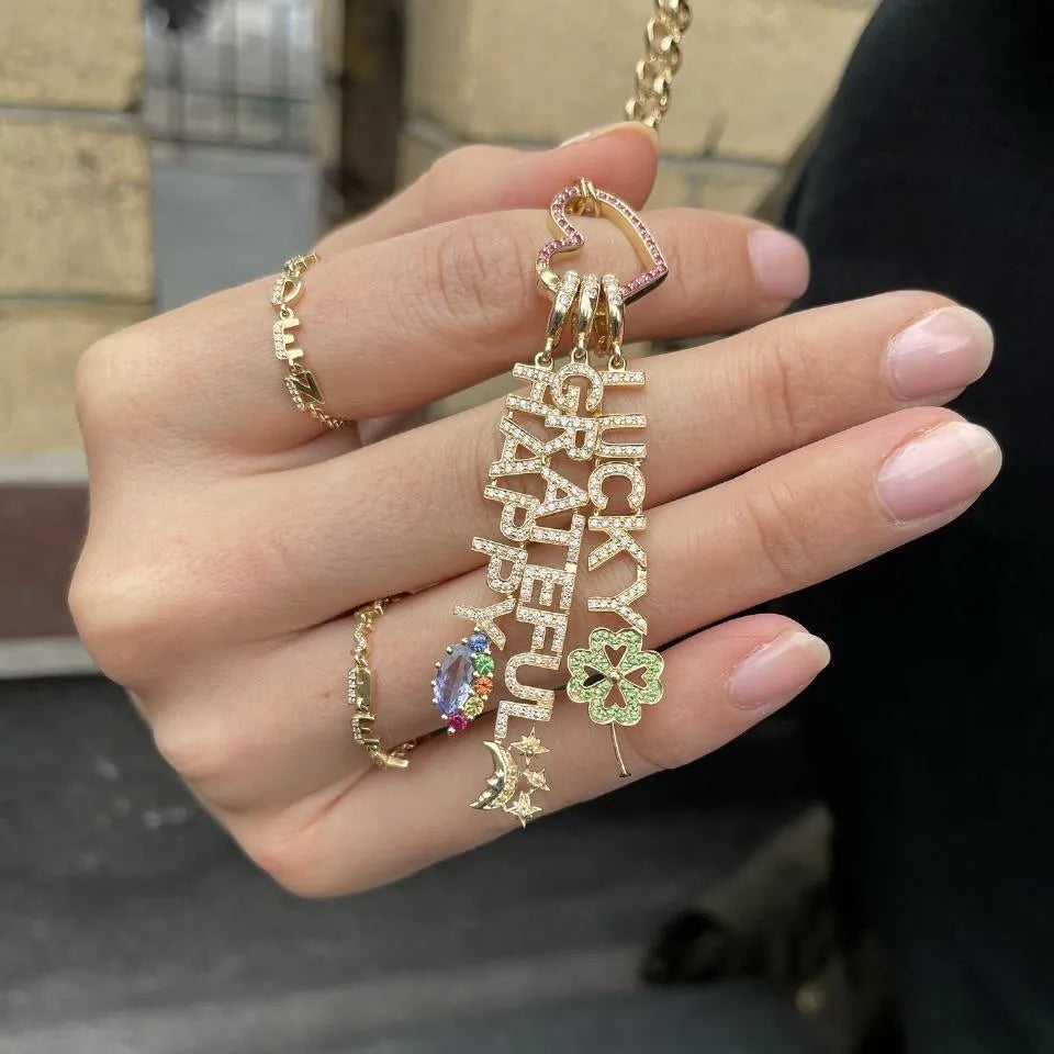 One Word Mantra Pendants by Eden Presley - At Present Jewelry