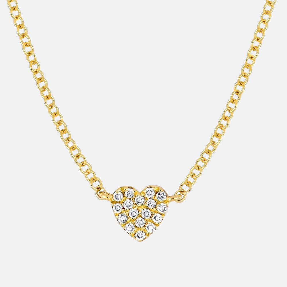 Baby Diamond Heart Necklace by EF Collection - At Present Jewelry