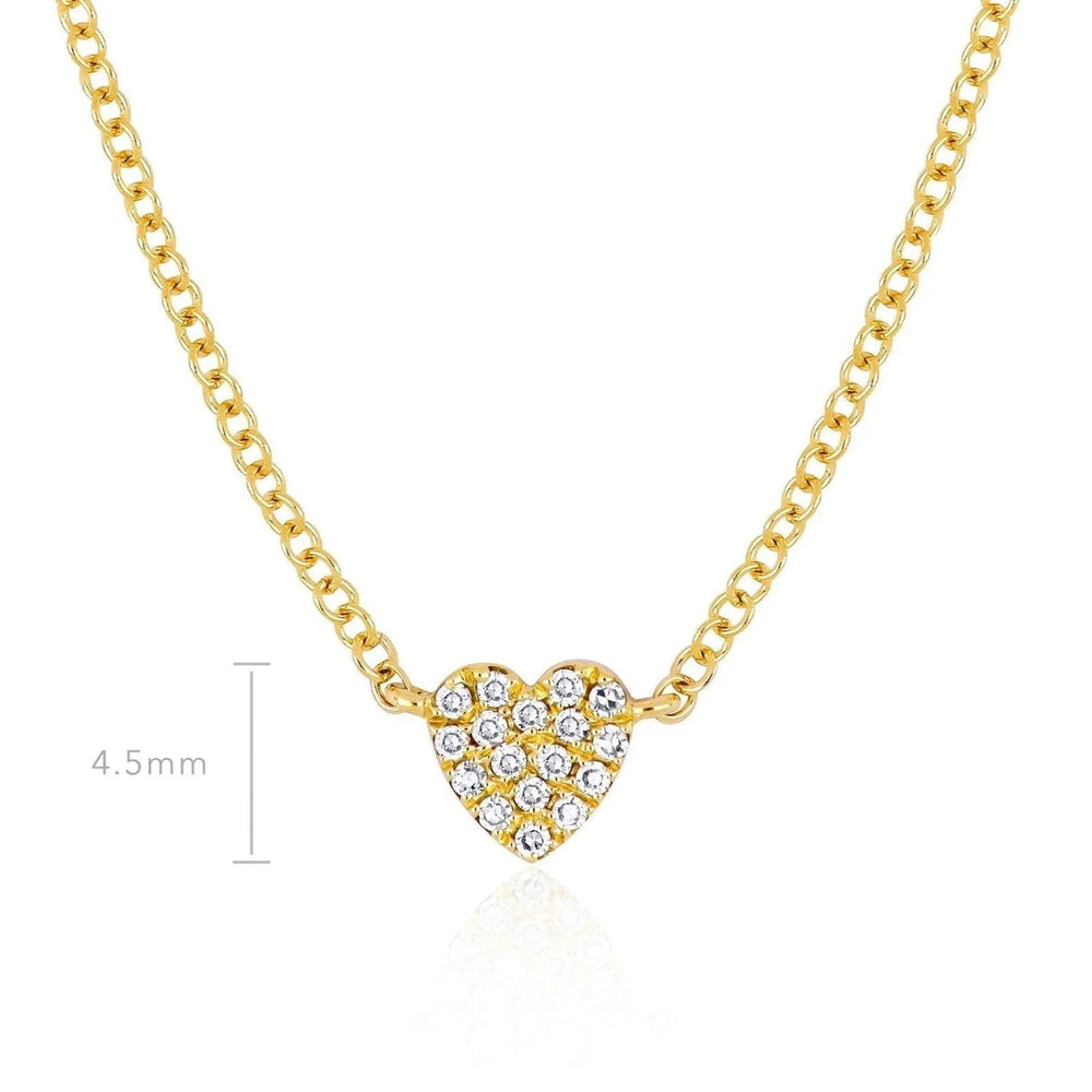 Baby Diamond Heart Necklace by EF Collection - At Present Jewelry