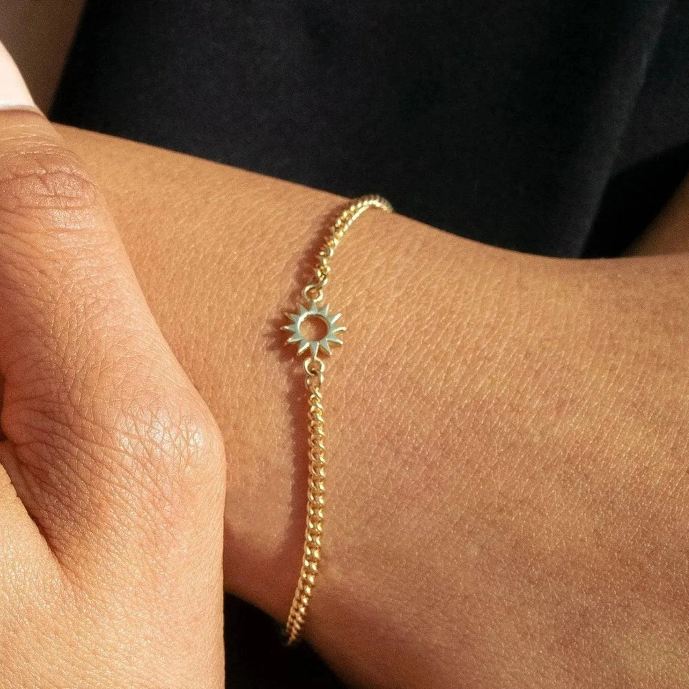 Baby Spur Chain Bracelet, Gold by EMBLM Fine Jewelry - At Present Jewelry