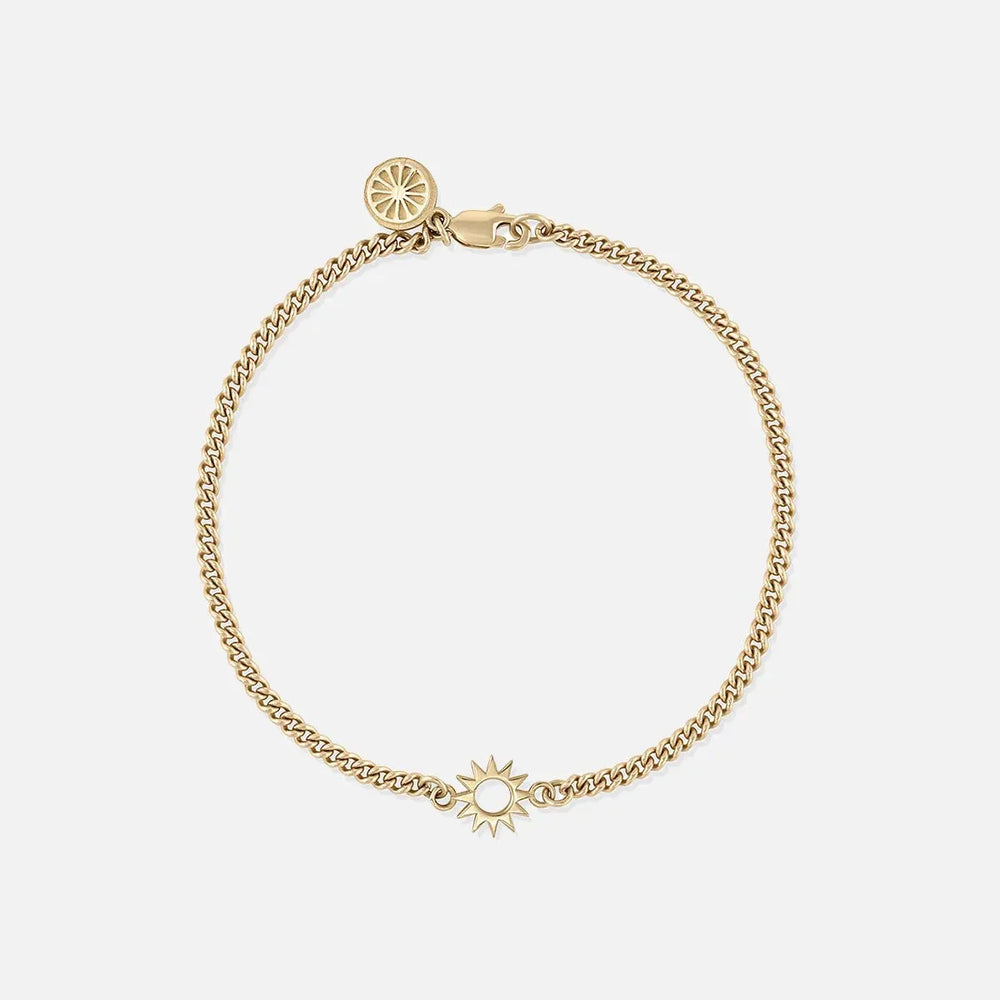 Baby Spur Chain Bracelet, Gold by EMBLM Fine Jewelry - At Present Jewelry