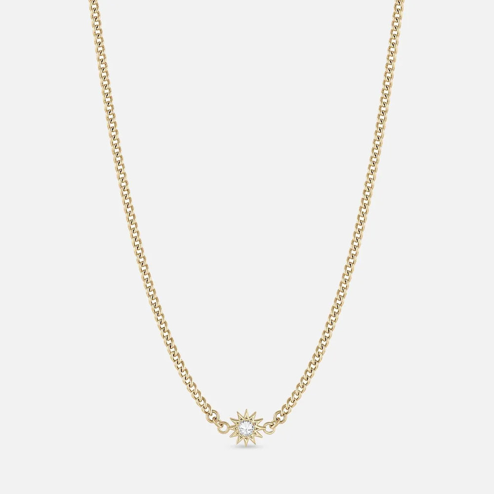 Baby Spur Chain Necklace, Gold by EMBLM Fine Jewelry - At Present Jewelry
