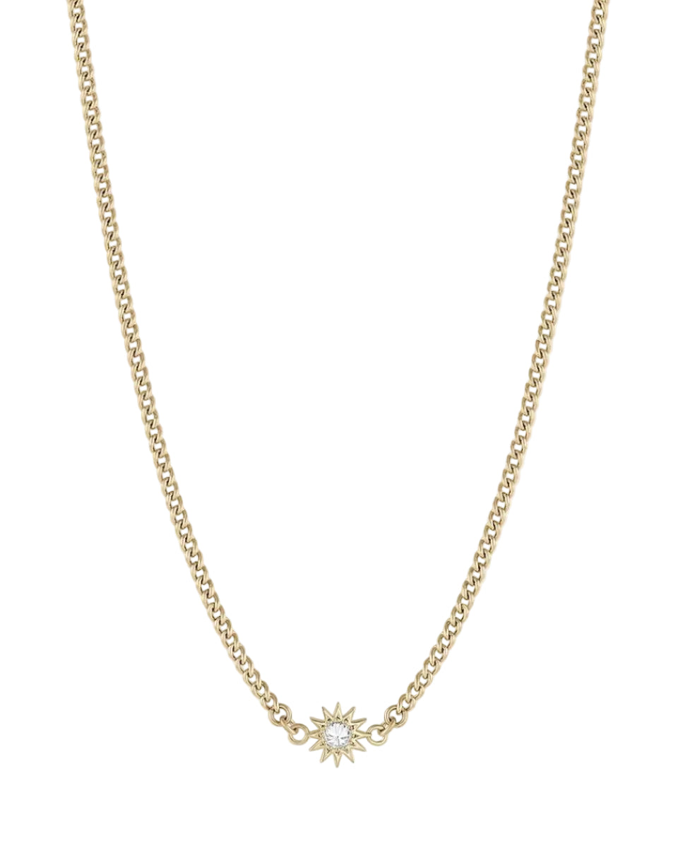 Baby Spur Chain Necklace, Gold by EMBLM Fine Jewelry - At Present Jewelry