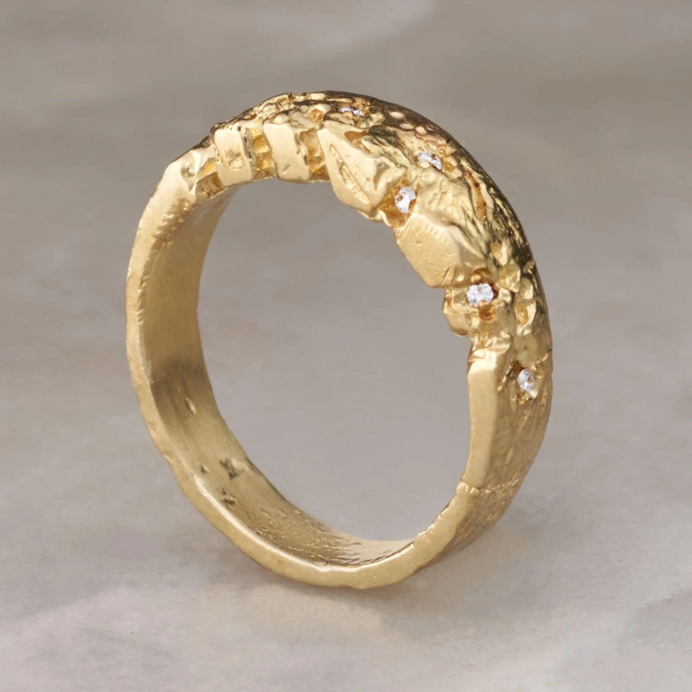 Erosion Diamond Ring by EMBLM Fine Jewelry - At Present Jewelry