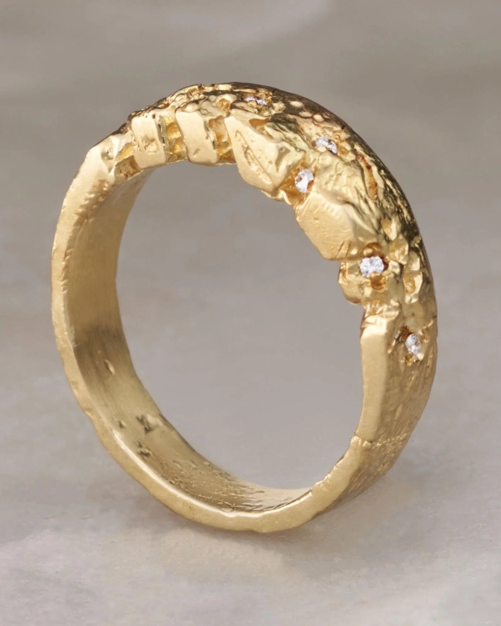 Erosion Diamond Ring by EMBLM Fine Jewelry - At Present Jewelry