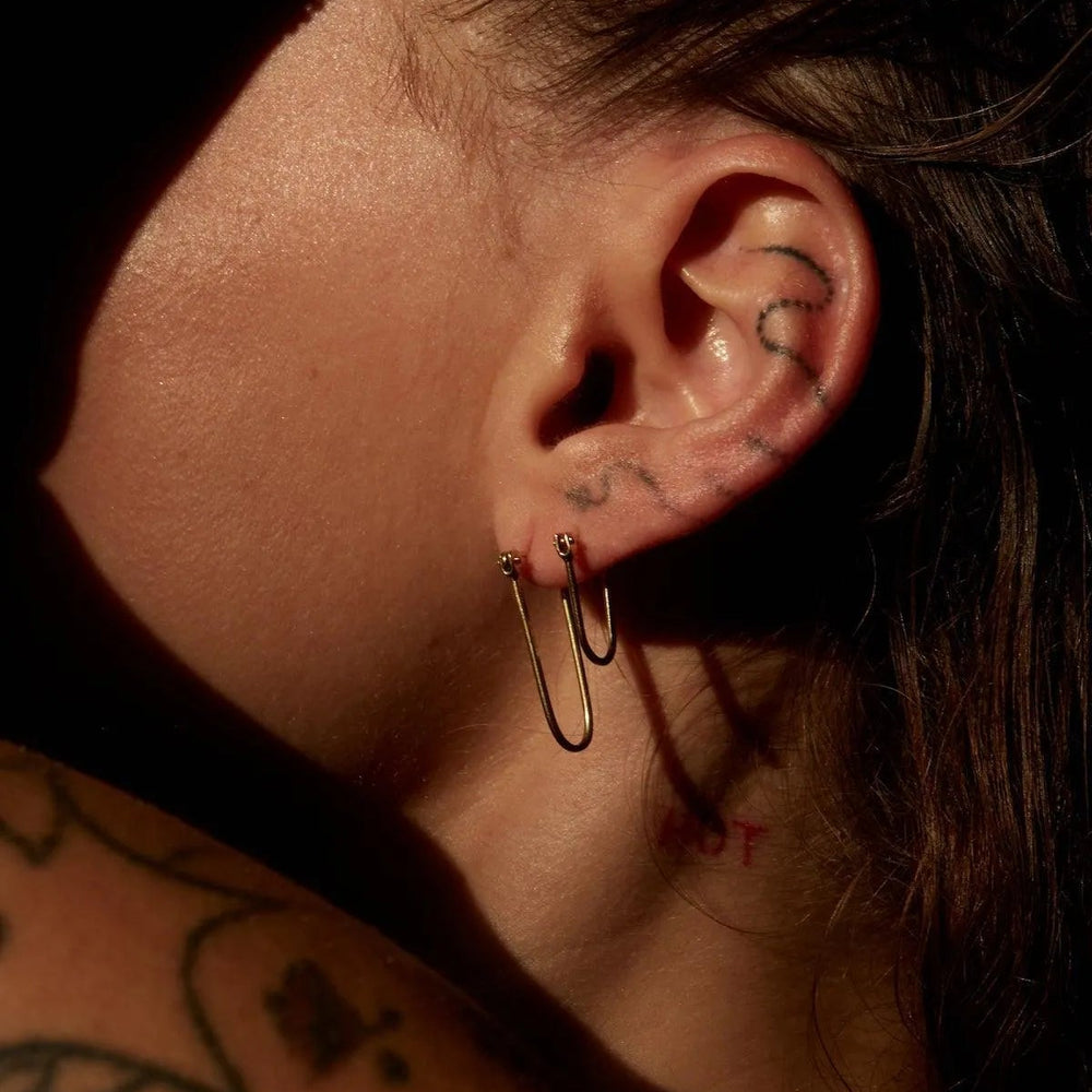 Half Latch Earring by EMBLM Fine Jewelry - At Present Jewelry