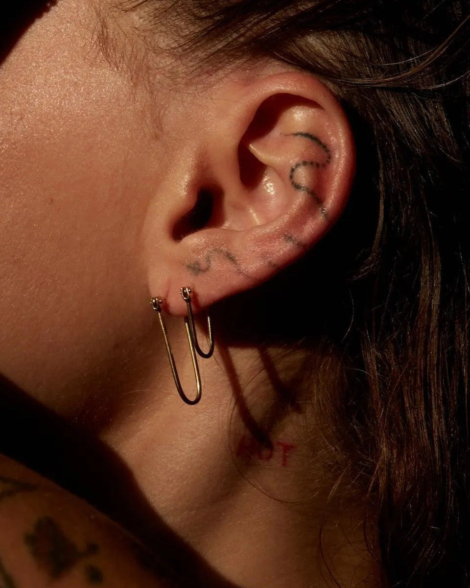Half Latch Earring by EMBLM Fine Jewelry - At Present Jewelry