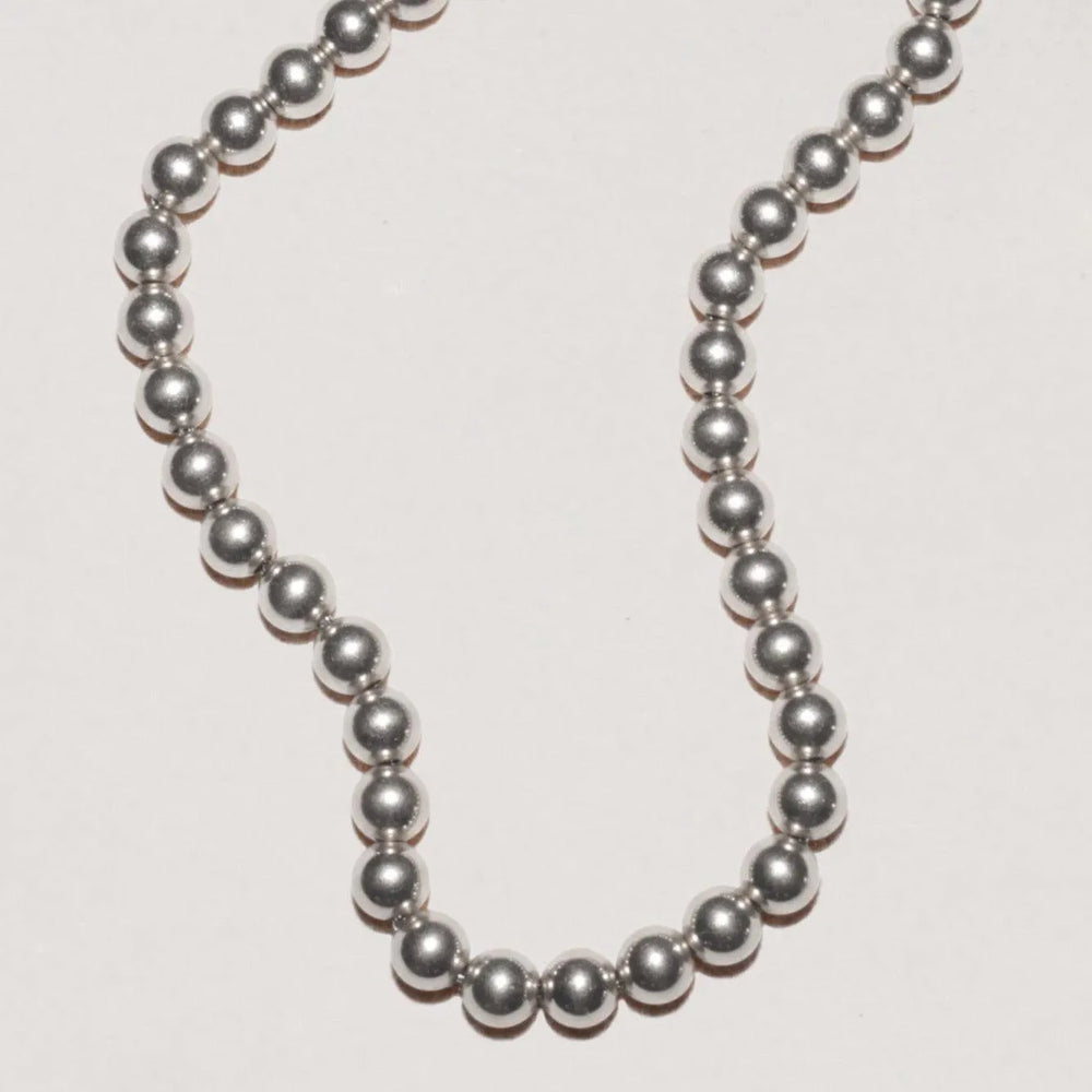 Jumbo Ball Necklace, Silver by EMBLM Fine Jewelry - At Present Jewelry