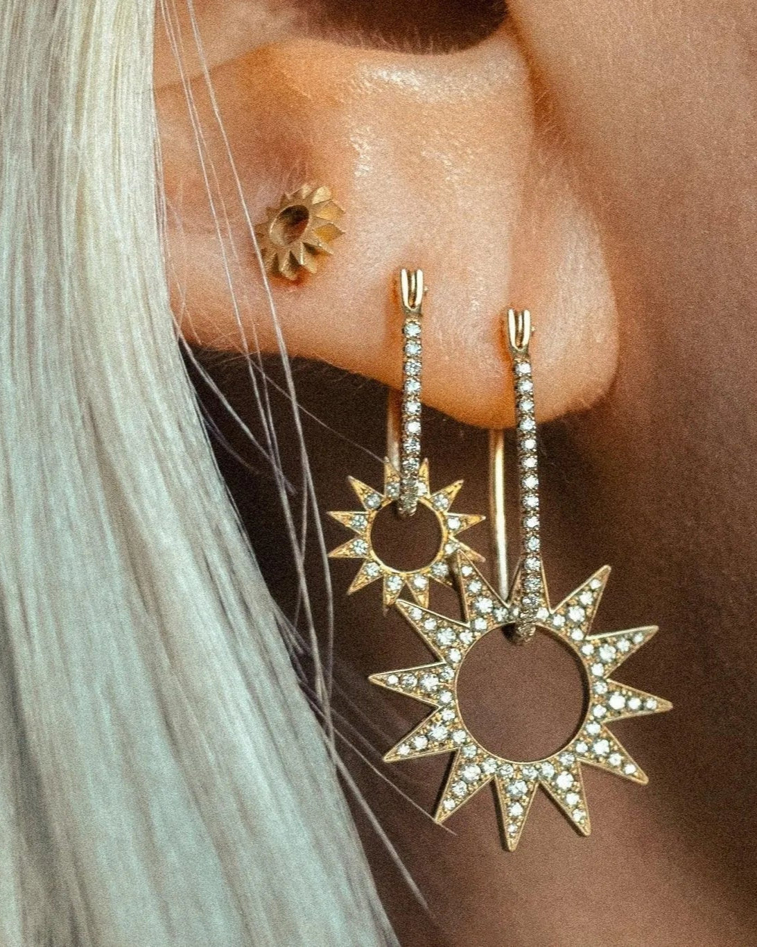 Pavé Baby Spur Earring by EMBLM Fine Jewelry - At Present Jewelry
