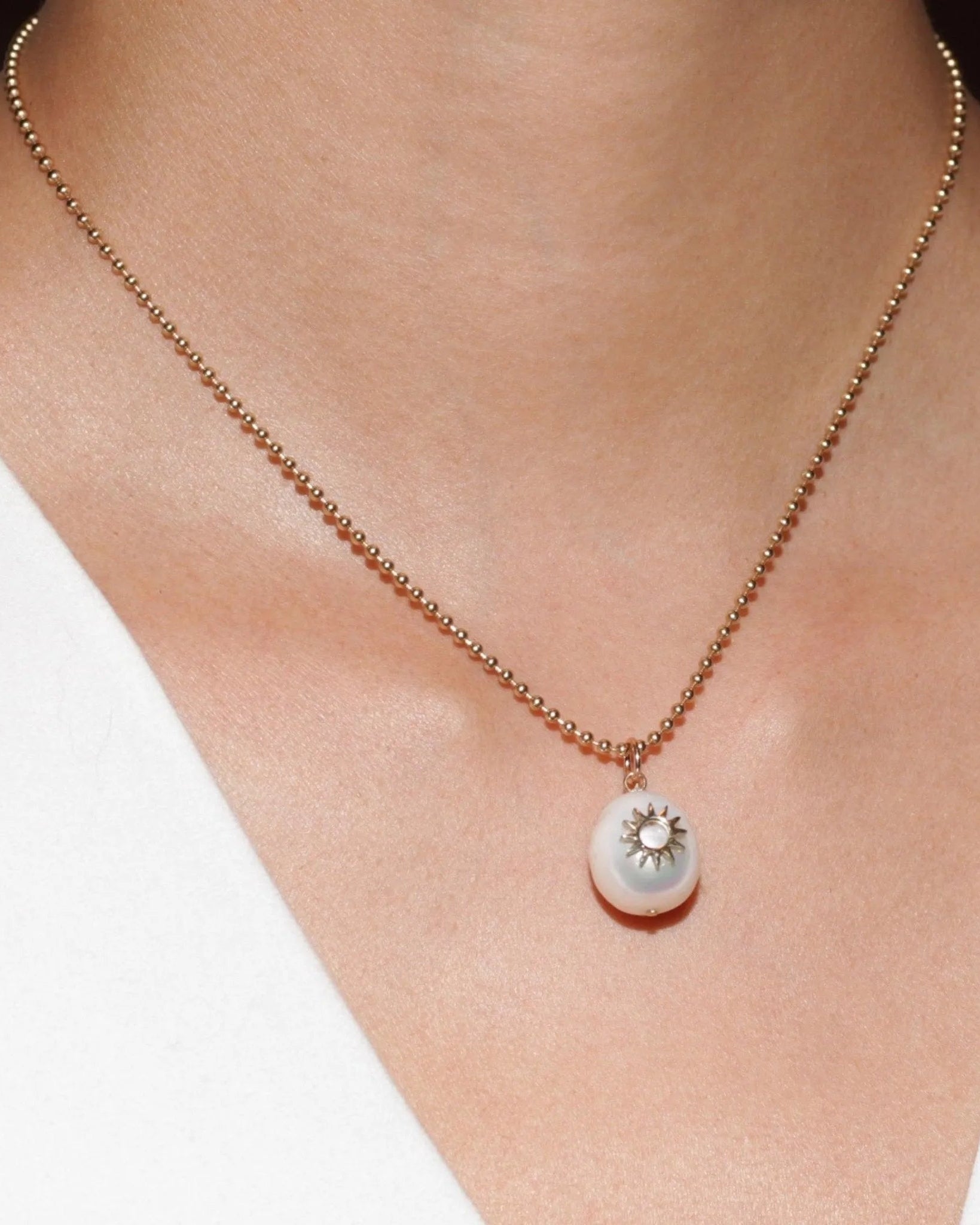 Pearl Spur Pendant by EMBLM Fine Jewelry - At Present Jewelry