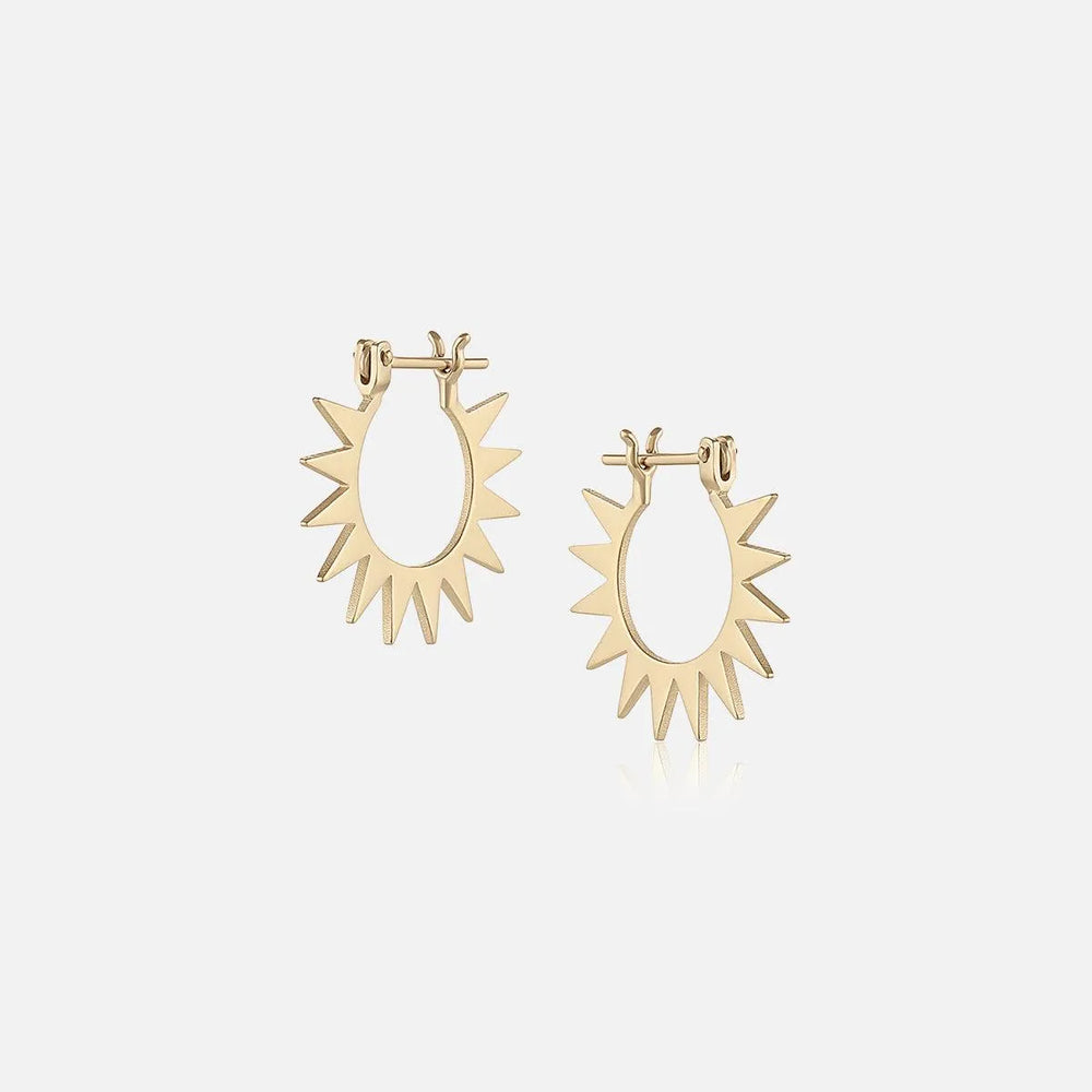 Spur Hoop, Gold by EMBLM Fine Jewelry - At Present Jewelry