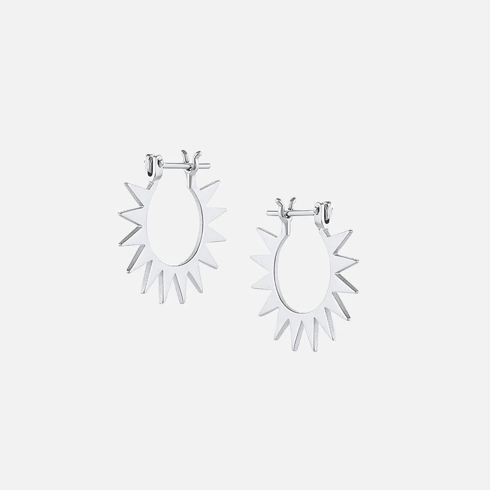 Spur Hoop, Silver by EMBLM Fine Jewelry - At Present Jewelry