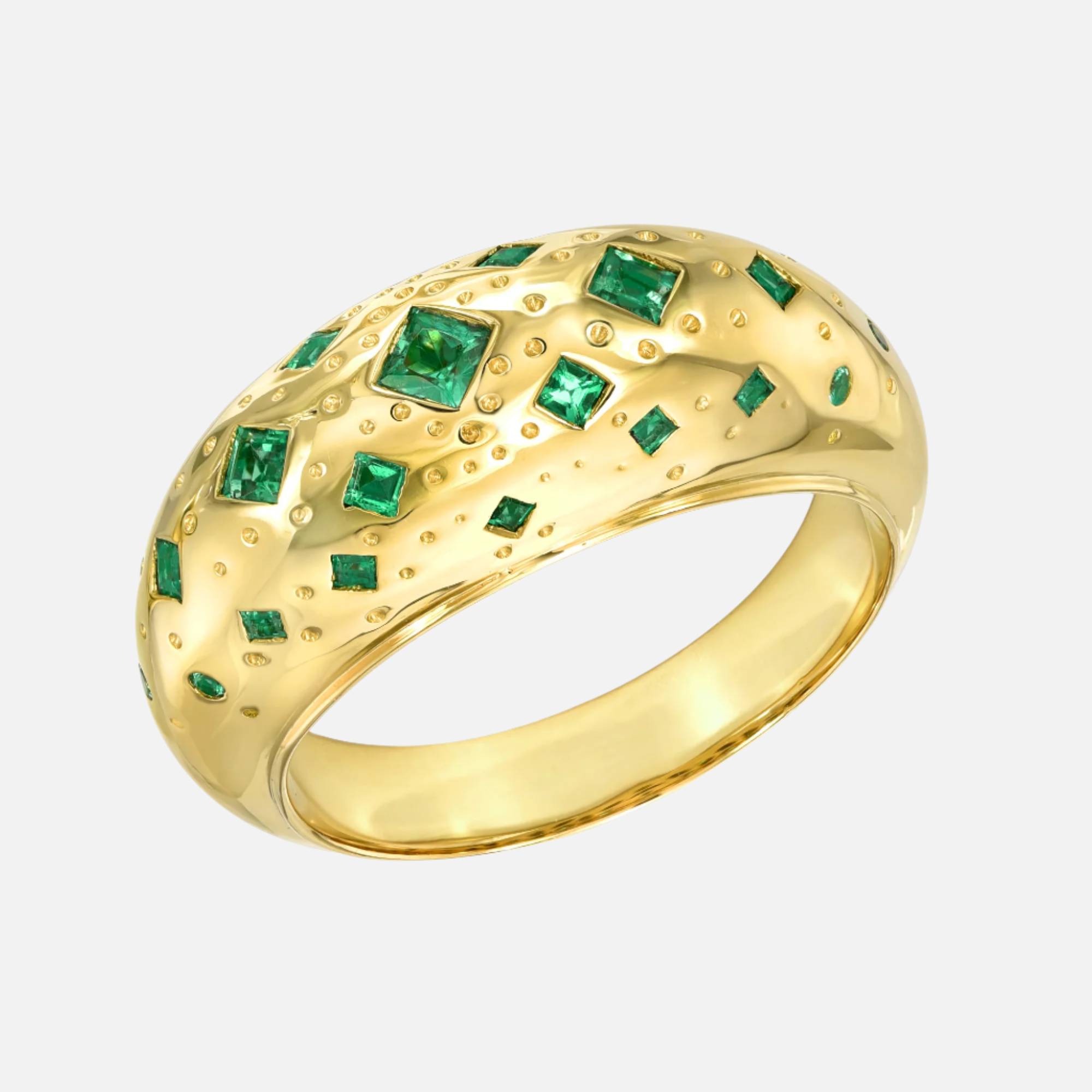 Emerald Chaos Ring - At Present Jewelry