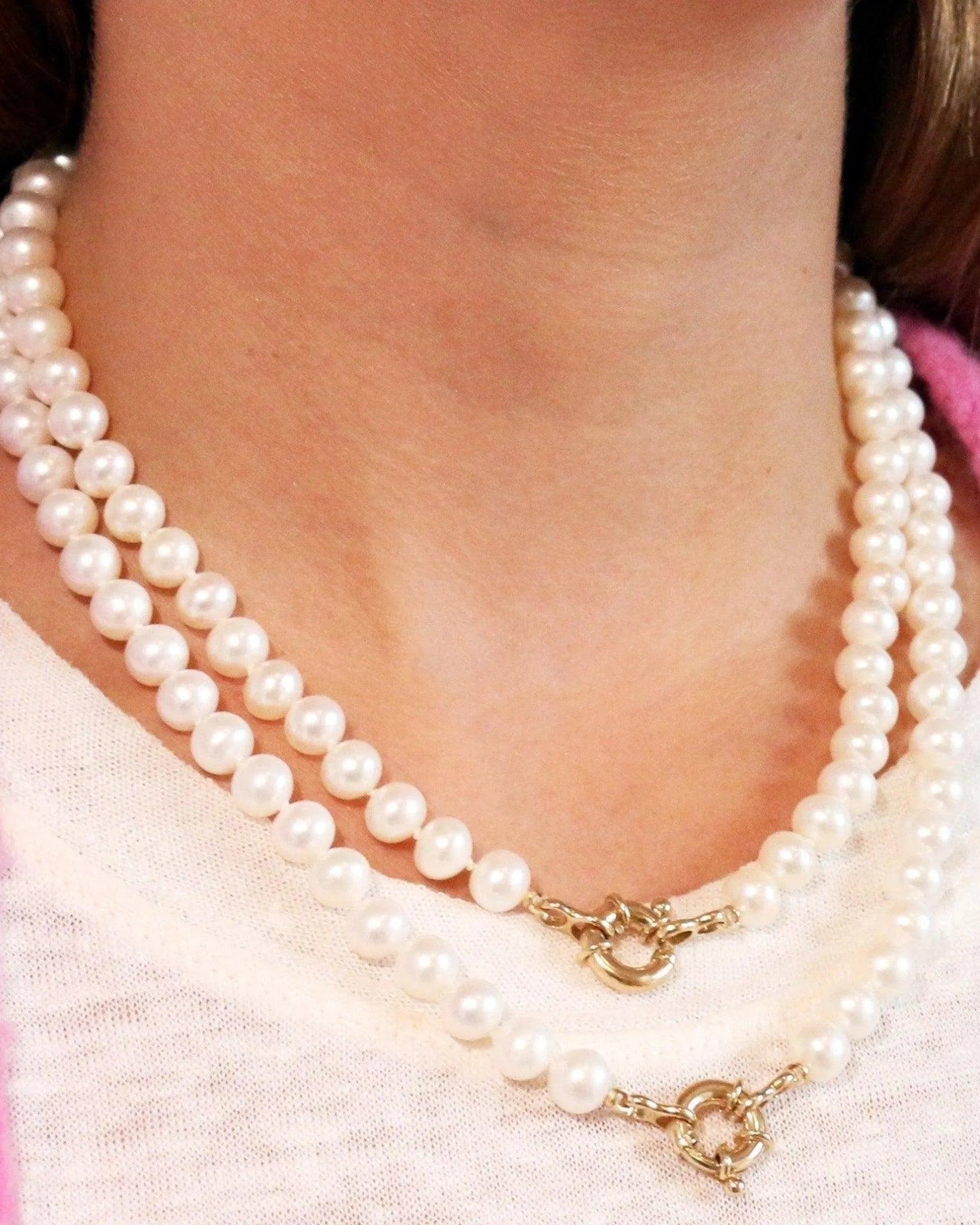 Freshwater Pearl Necklace by Encirkled Jewelry - At Present Jewelry