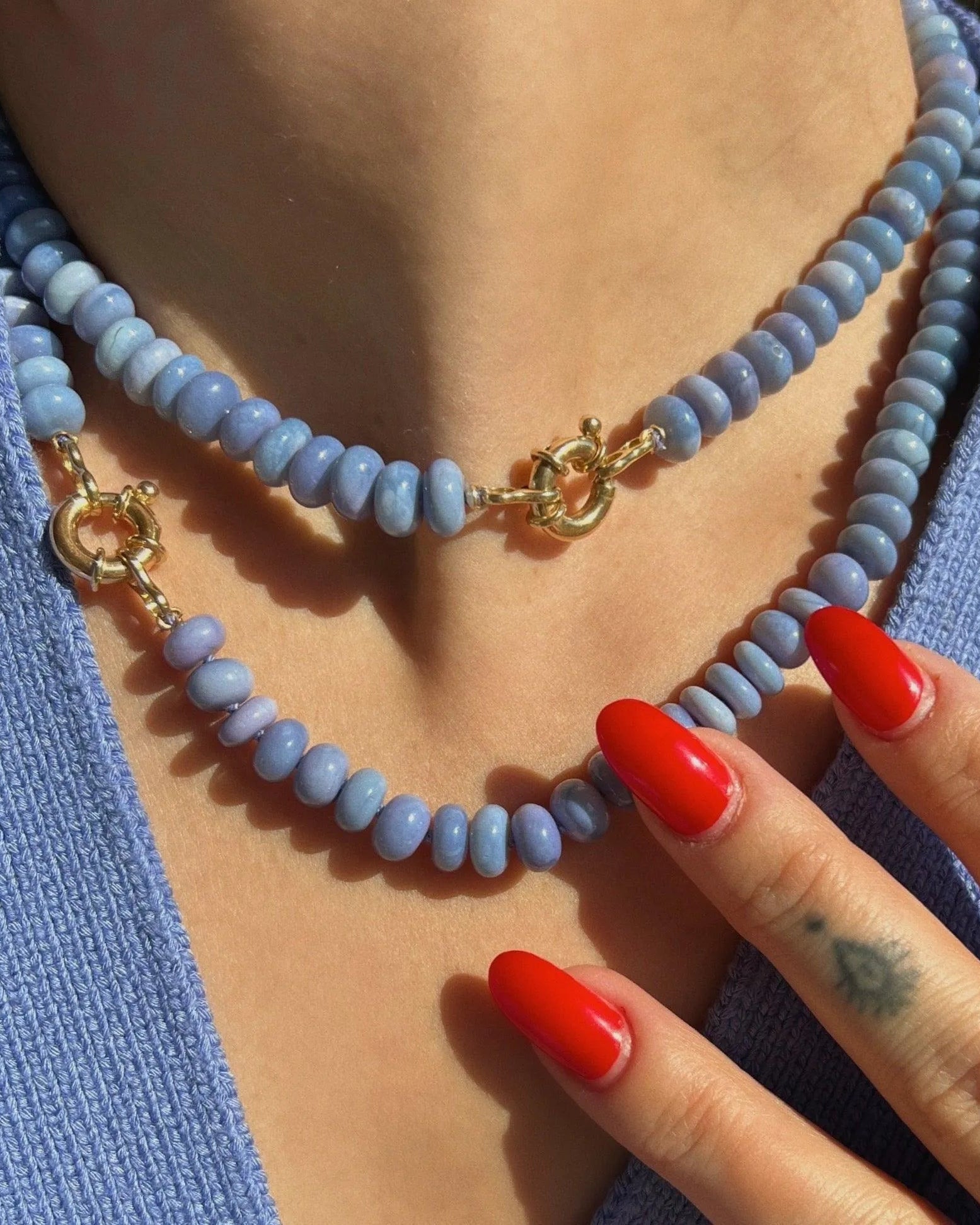 Lavender Fields Opal Necklace by Encirkled Jewelry - At Present Jewelry