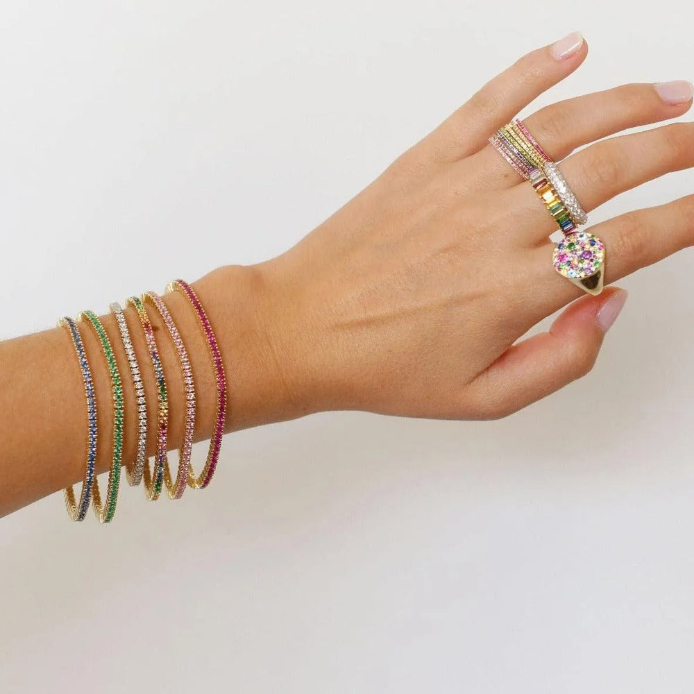 Classic Tennis Bracelet by Eriness - At Present Jewelry