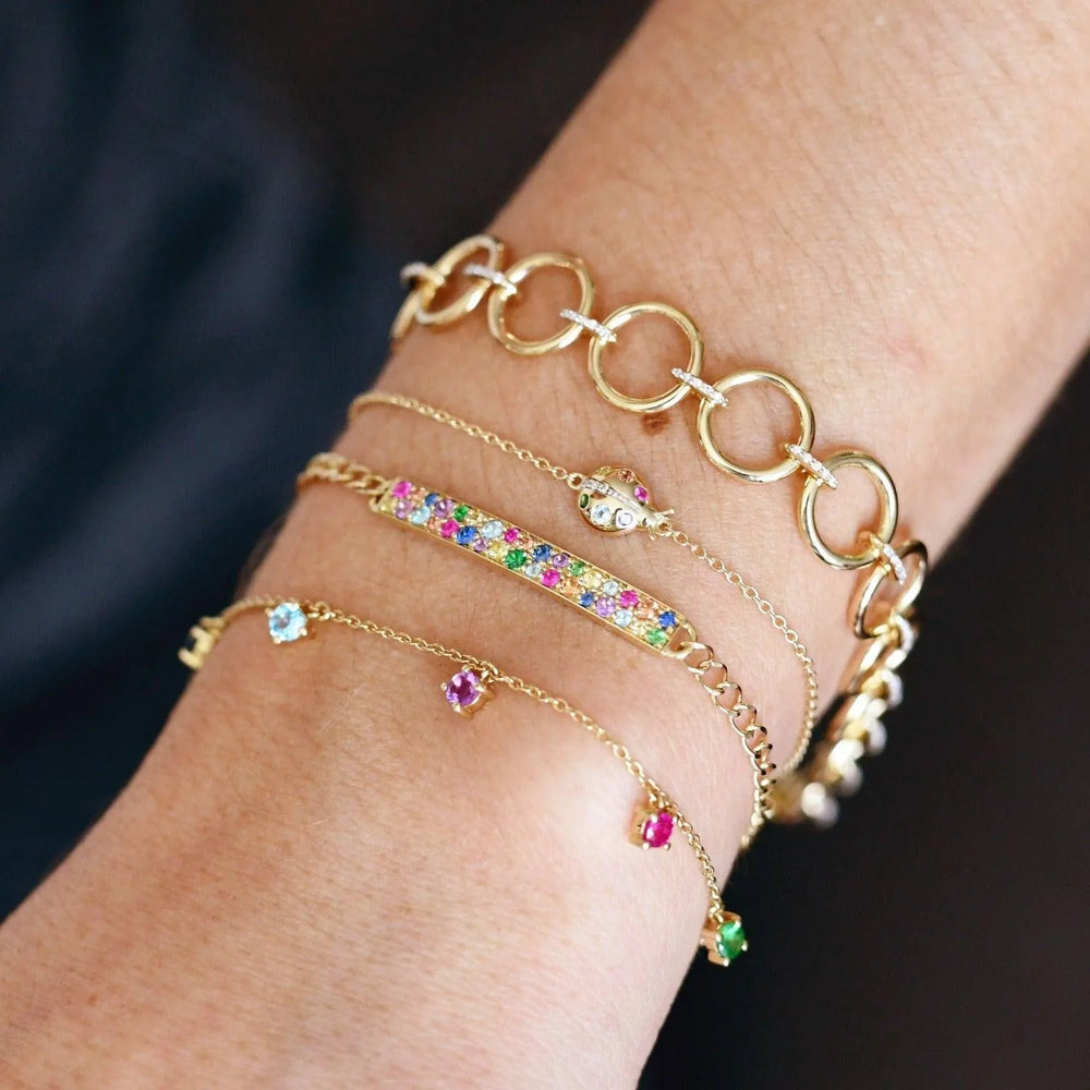 Diamond Loop Bracelet by Eriness - At Present Jewelry