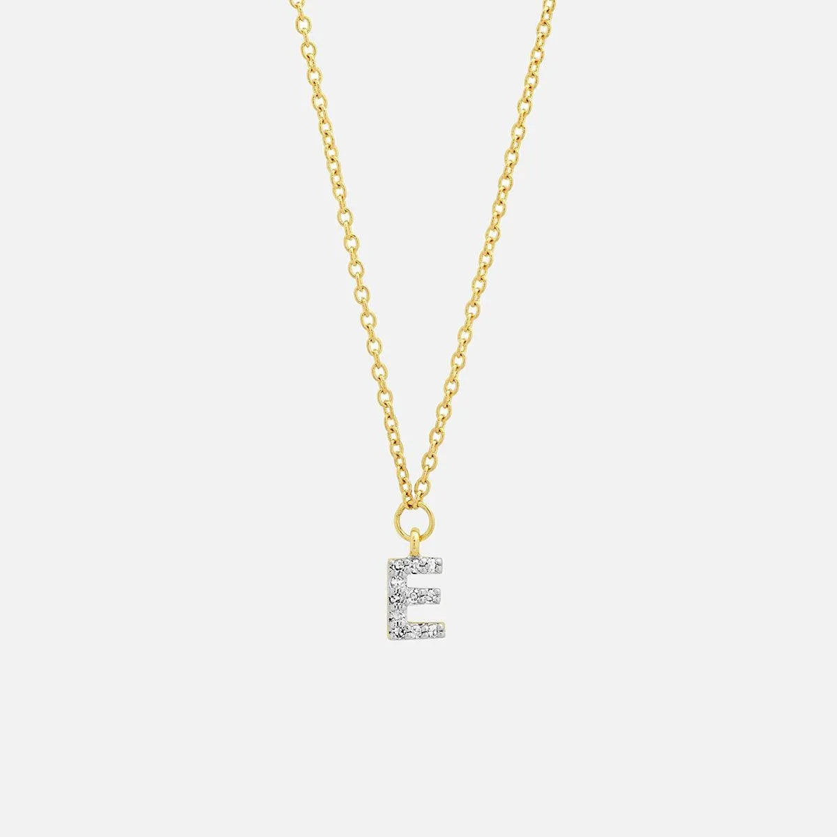 Diamond Mini Initial Necklace - At Present