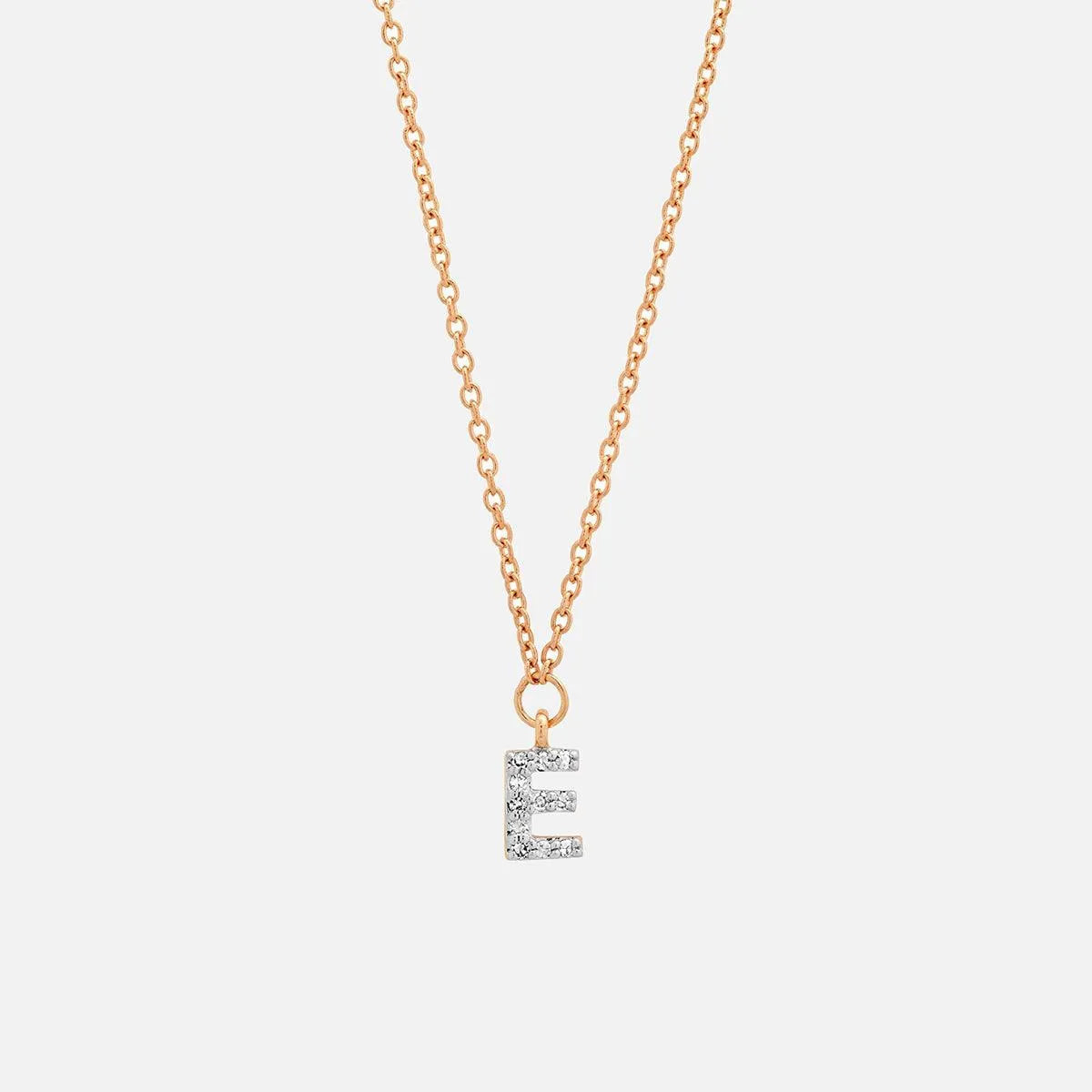 Diamond Mini Initial Necklace - At Present