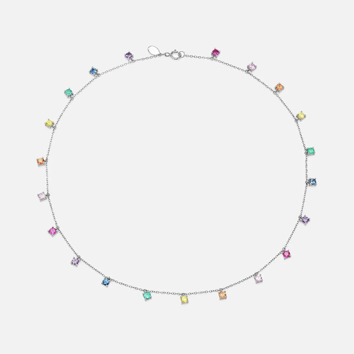 Infinite Rainbow Charm Necklace - At Present