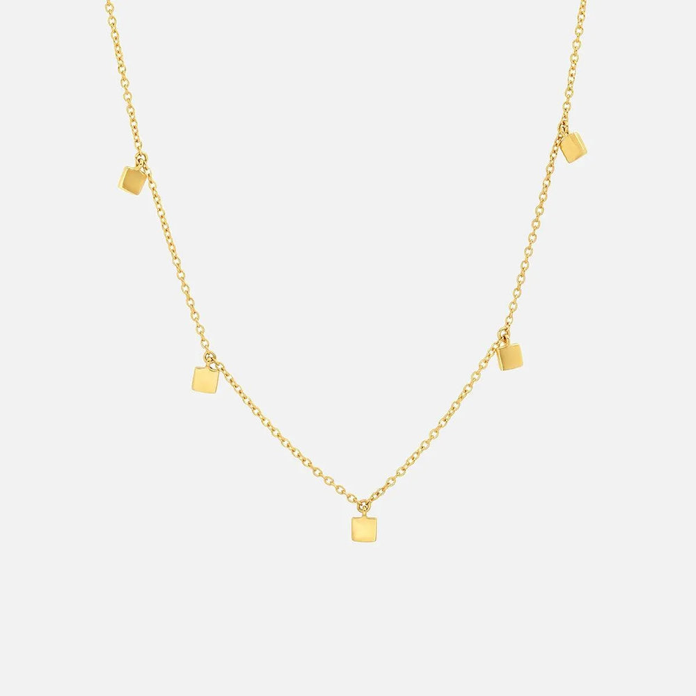 Mini Square Necklace by Eriness - At Present Jewelry