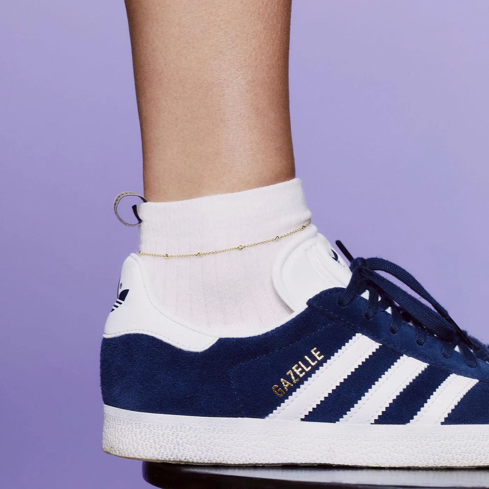 Rainbow Bezel Set Anklet by Eriness - At Present Jewelry