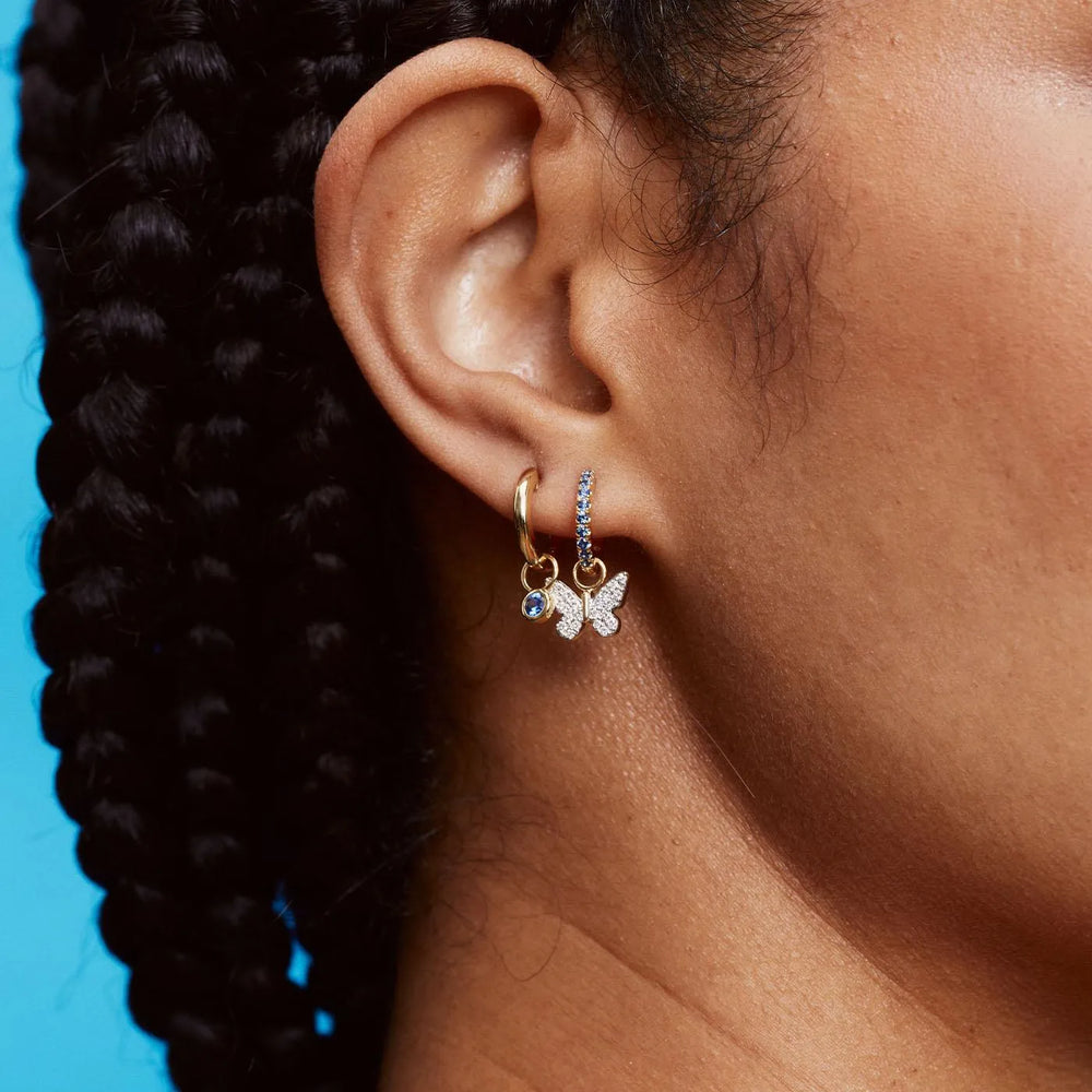 Standard Gemstone Huggies by Eriness - At Present Jewelry