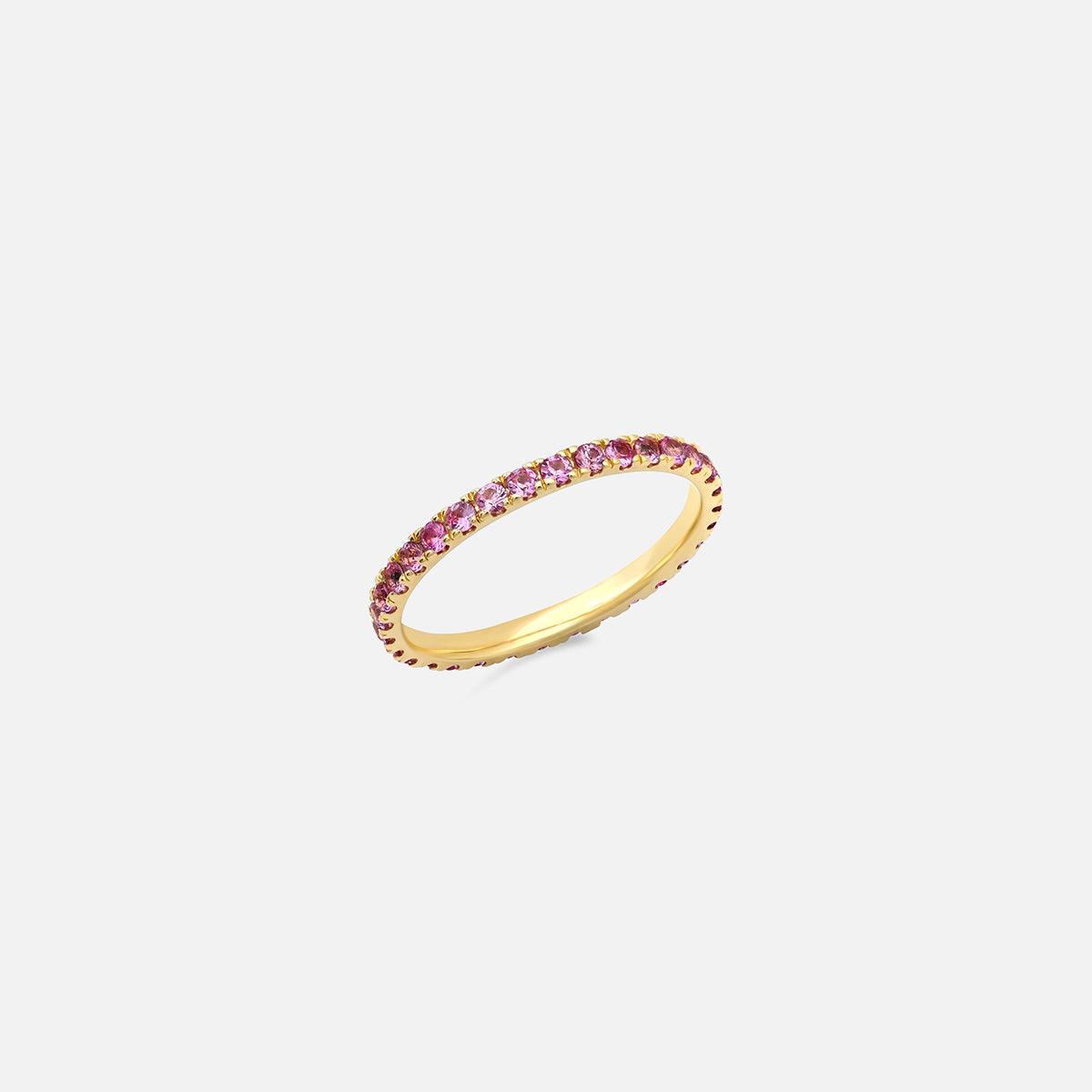 Standard Pink Sapphire Eternity Band - At Present