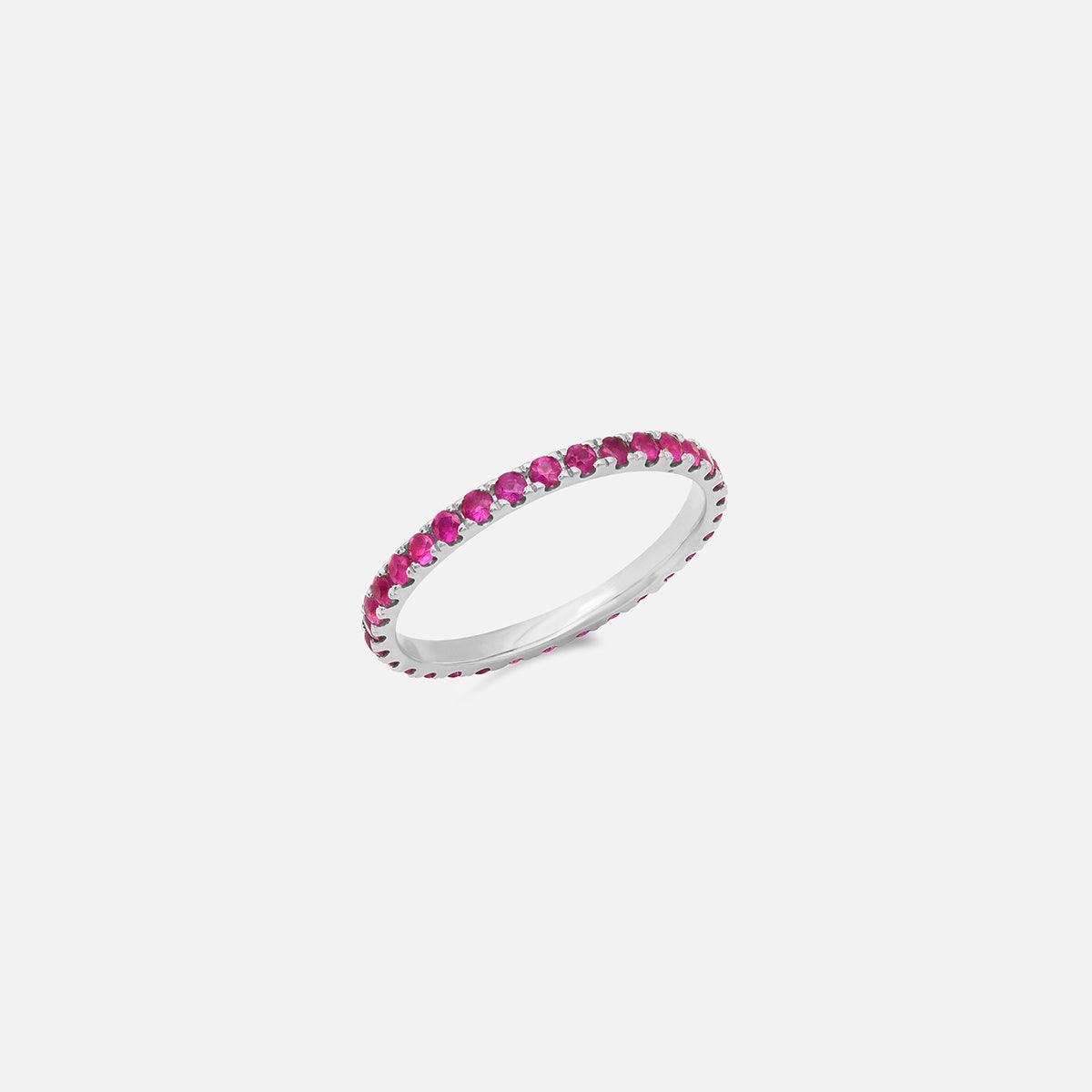 Eriness Standard Ruby Eternity Band - At Present Jewelry