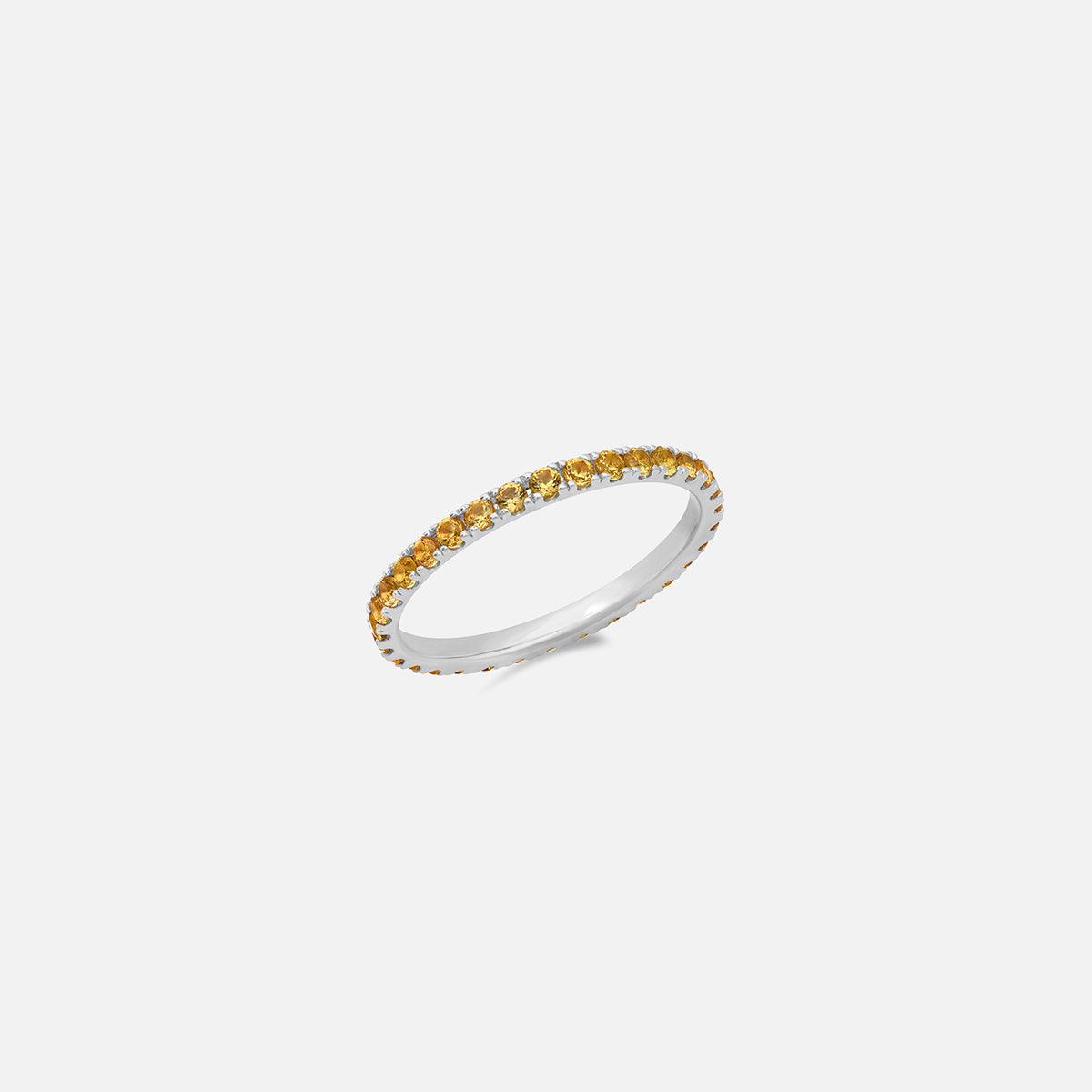 Eriness Standard Yellow Sapphire Eternity Band - At Present Jewelry