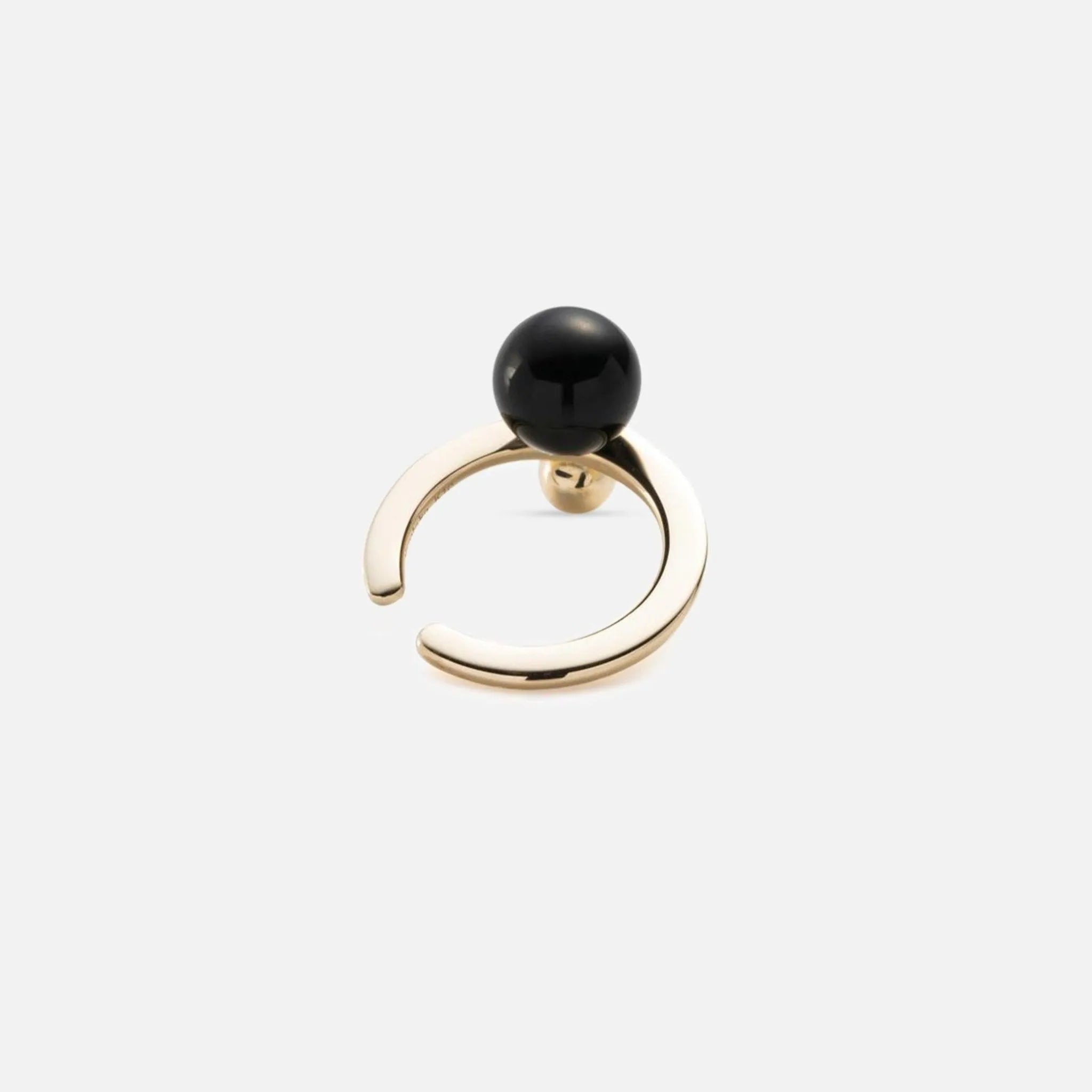 Bumble Bee Onyx Ear Cuff - At Present