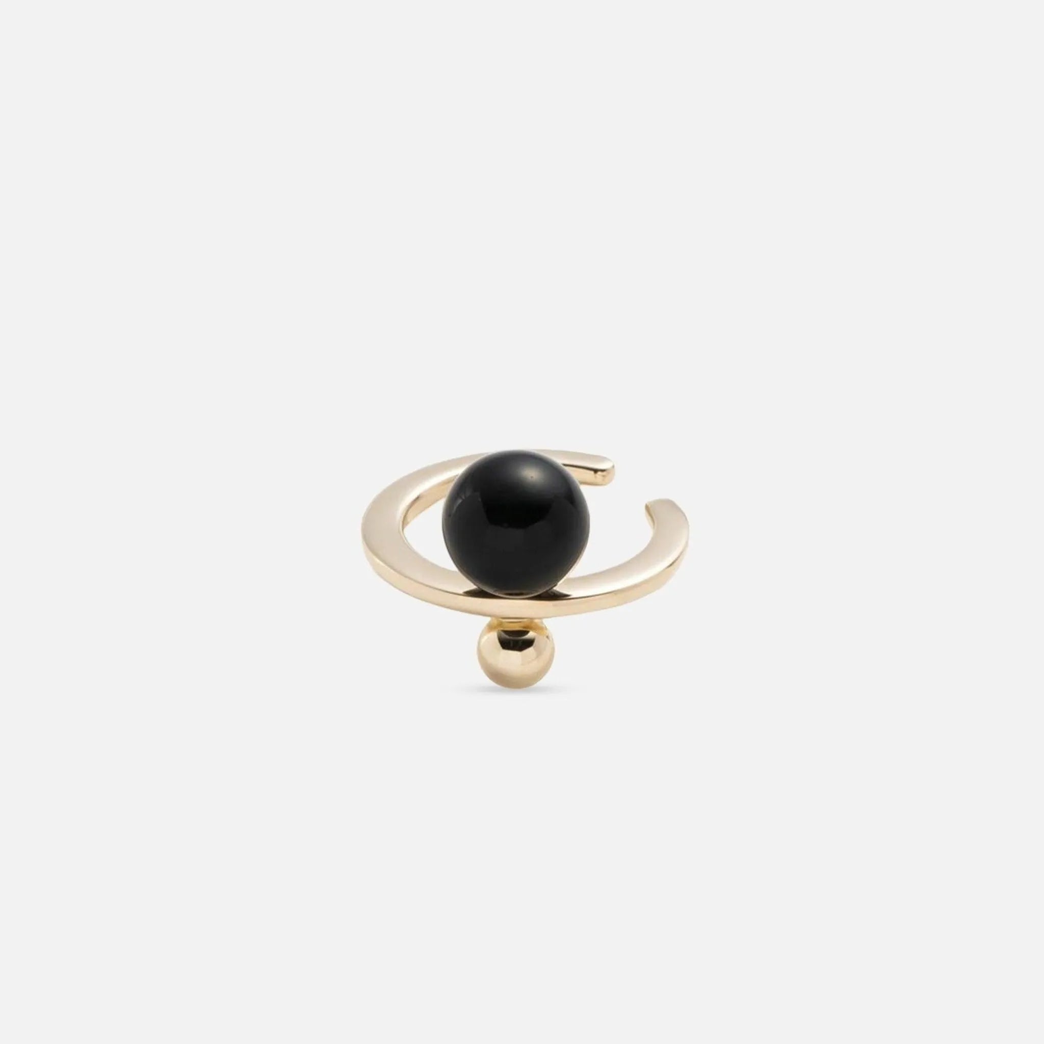 Bumble Bee Onyx Ear Cuff - At Present