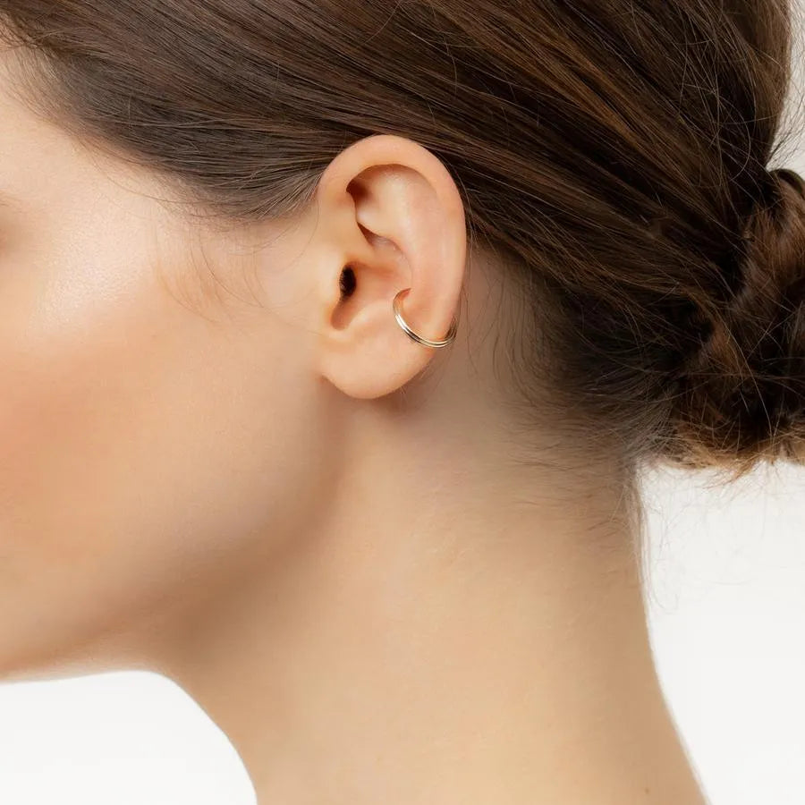 Medium Dune Round Ear Cuff by Hirotaka - At Present Jewelry