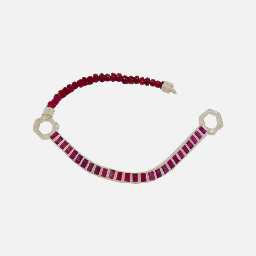 Chameleon Bracelet, Ruby by ELIBURCH - At Present Jewelry