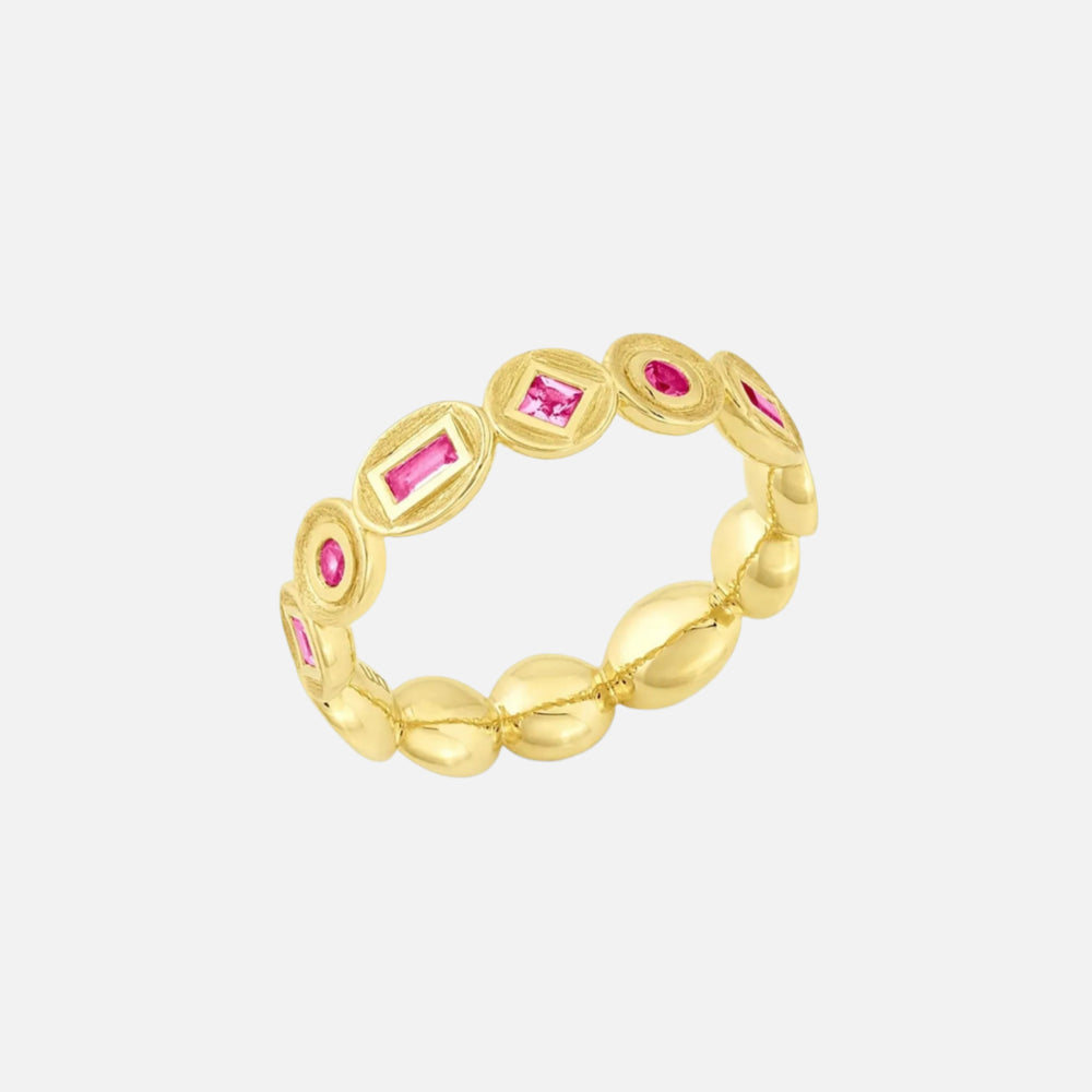 Bezel Eternity Ring by Jennifer DeMoro Jewelry - At Present Jewelry