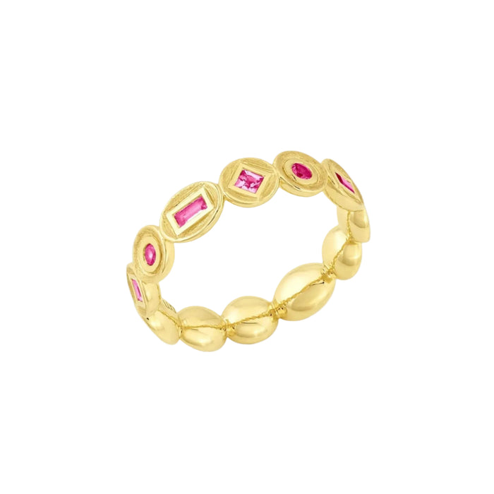 Bezel Eternity Ring by Jennifer DeMoro Jewelry - At Present Jewelry