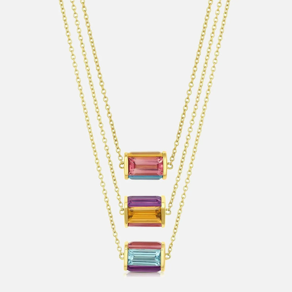 Chroma Illusion Pendant Necklace by Jennifer DeMoro Jewelry - At Present Jewelry