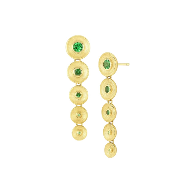 Long Drop Bezel Earrings by Jennifer DeMoro Jewelry - At Present Jewelry