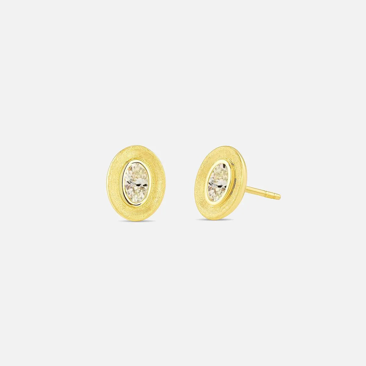 Stardust Oval Studs - At Present