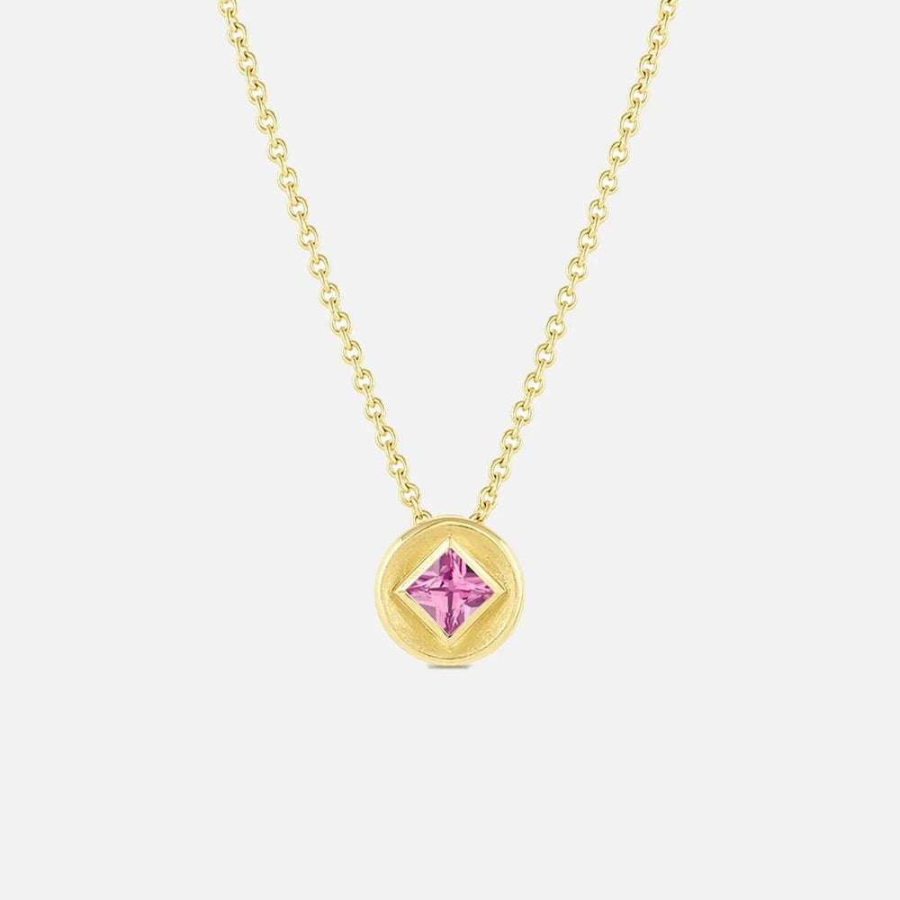 Stardust Round Necklace by Jennifer DeMoro Jewelry - At Present Jewelry