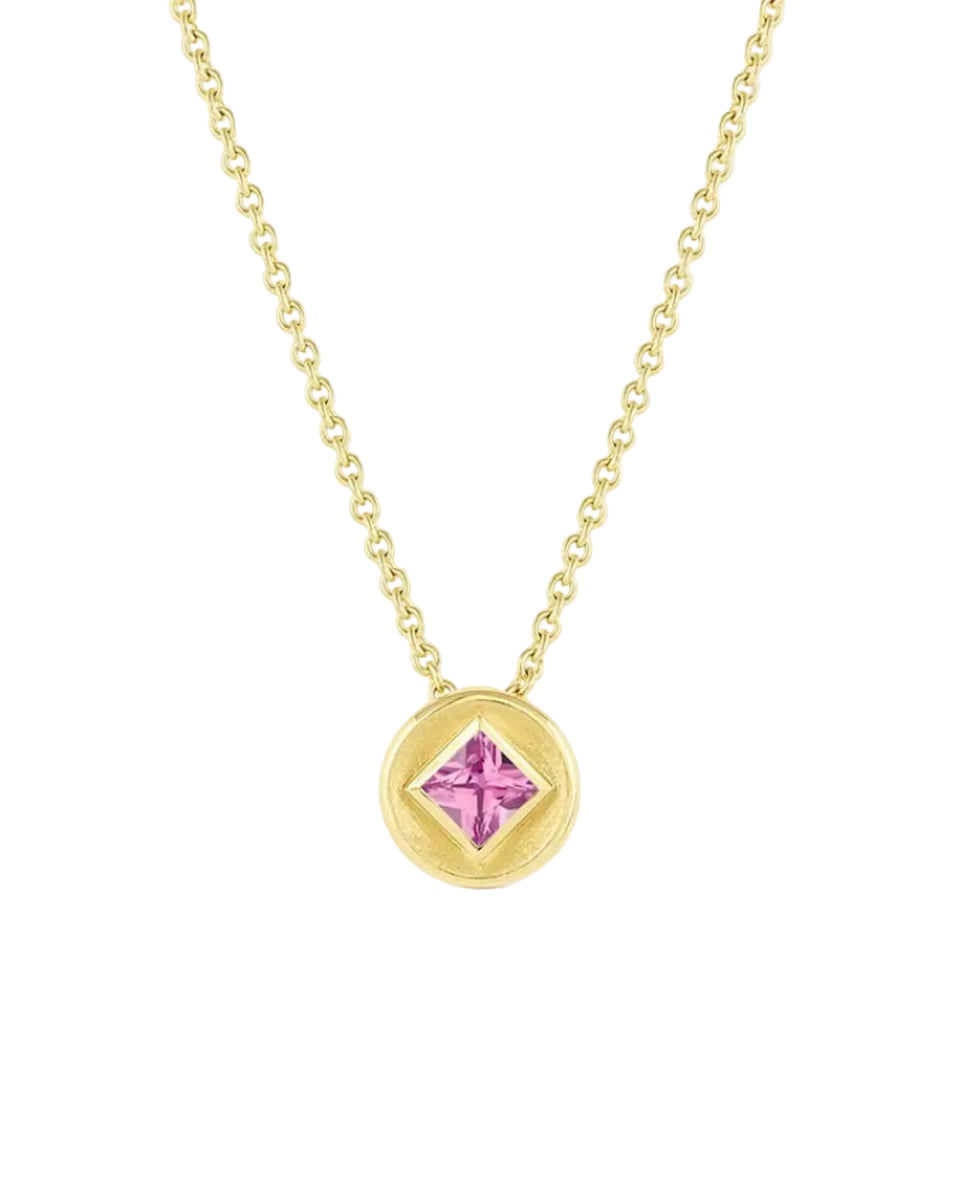 Stardust Round Necklace by Jennifer DeMoro Jewelry - At Present Jewelry