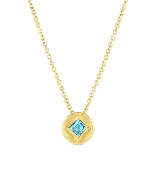 Stardust Round Necklace by Jennifer DeMoro Jewelry - At Present Jewelry
