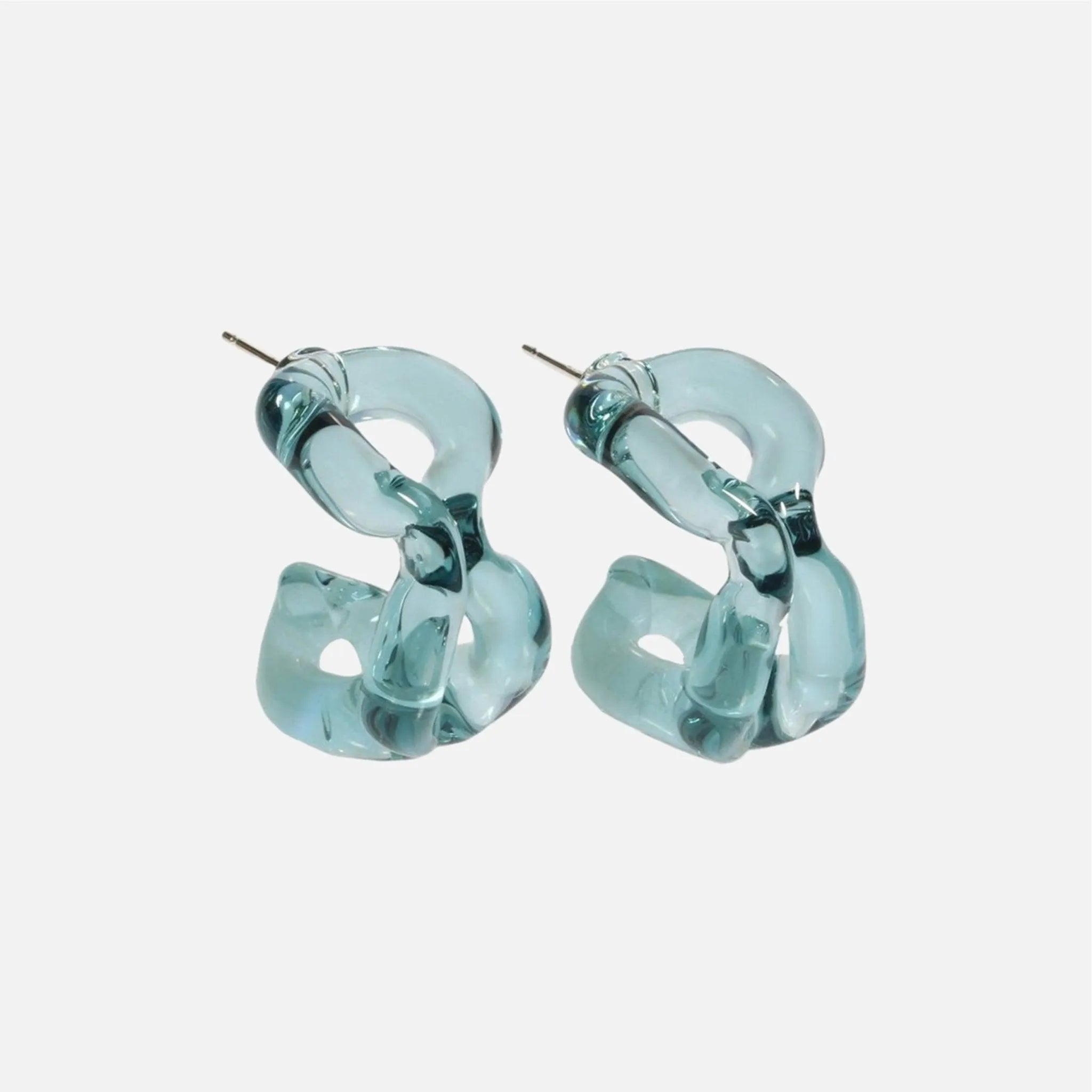 Ribbon Hoop Earrings - At Present