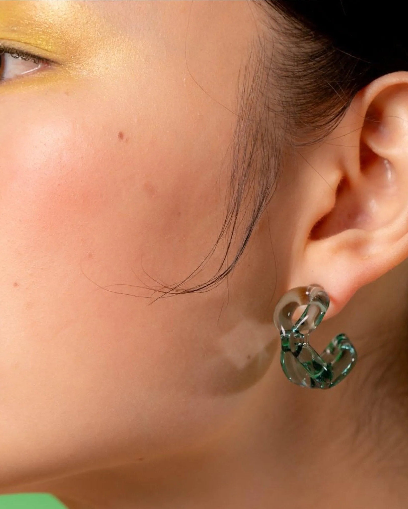 Ribbon Hoop Earrings by KEANE - At Present Jewelry