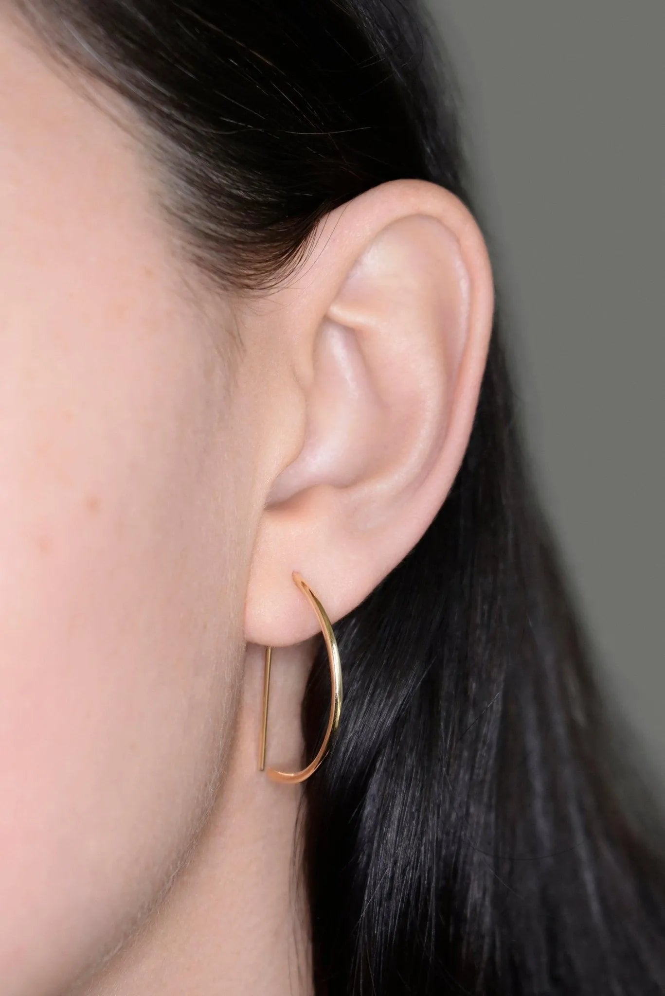 Large Demi Hoop Earring - At Present