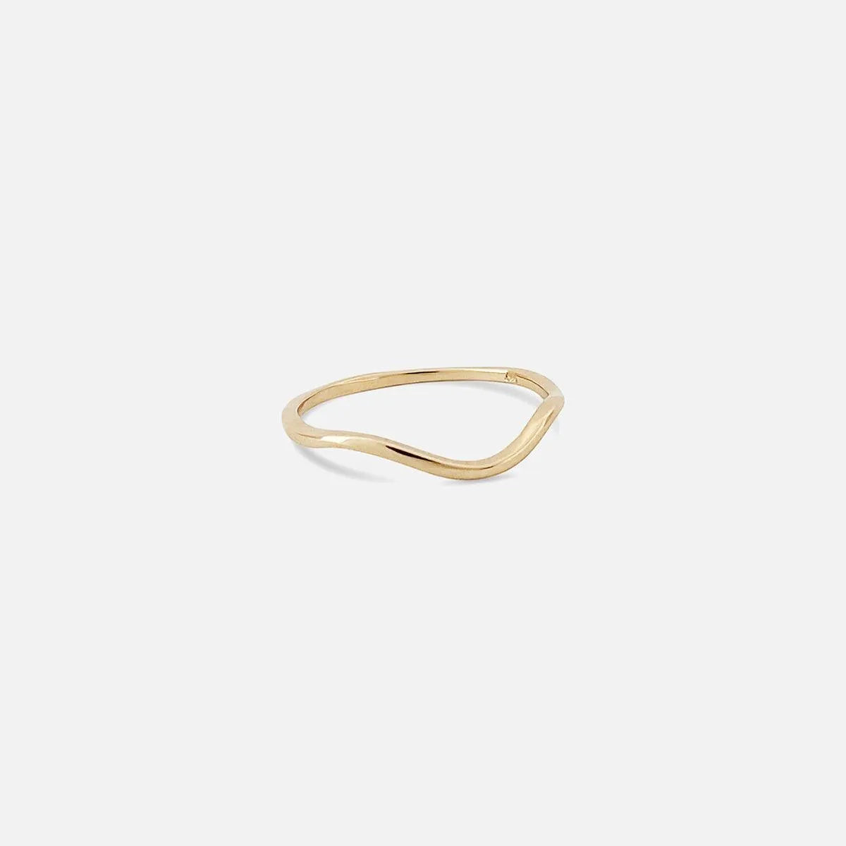 Nalu Plain Wave Band Ring - At Present