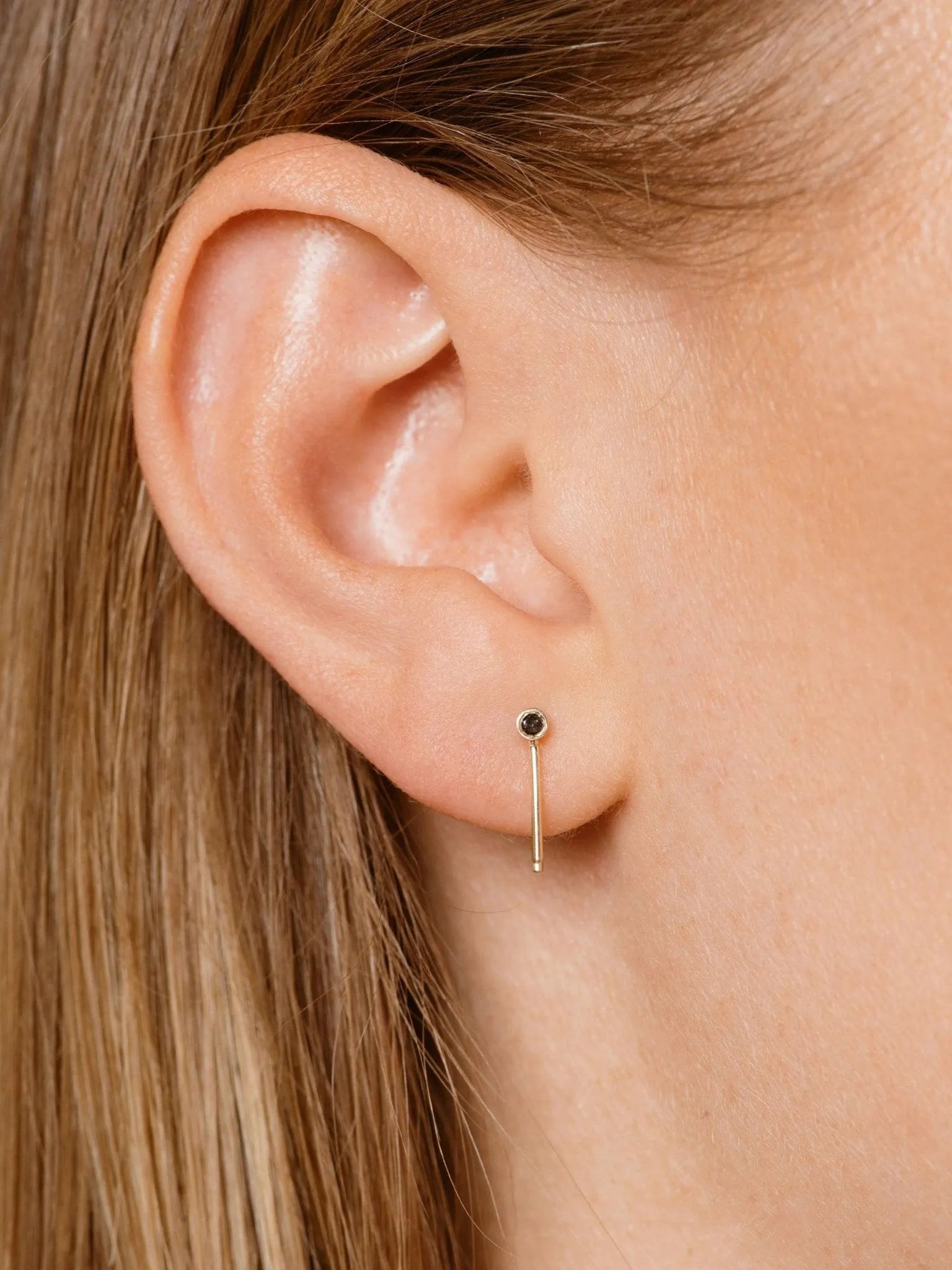 One Pointer Mini Thread Earring - At Present