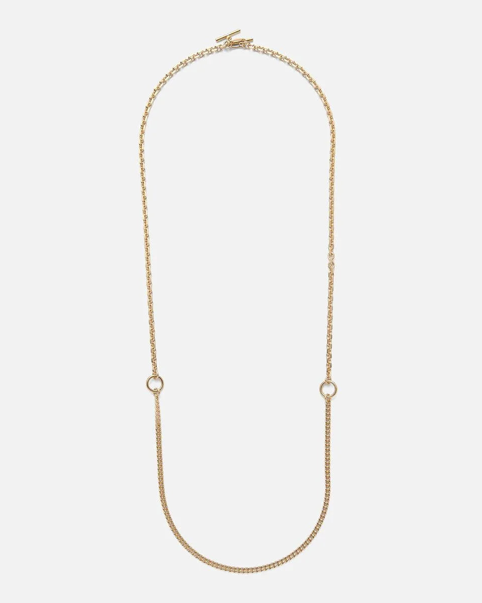 3 Way Necklace in Gold by Lady Grey - At Present Jewelry